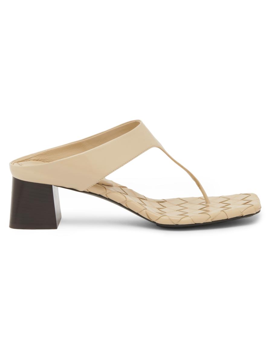 Bottega Veneta Marella 45MM Leather Block-Heel Sandals