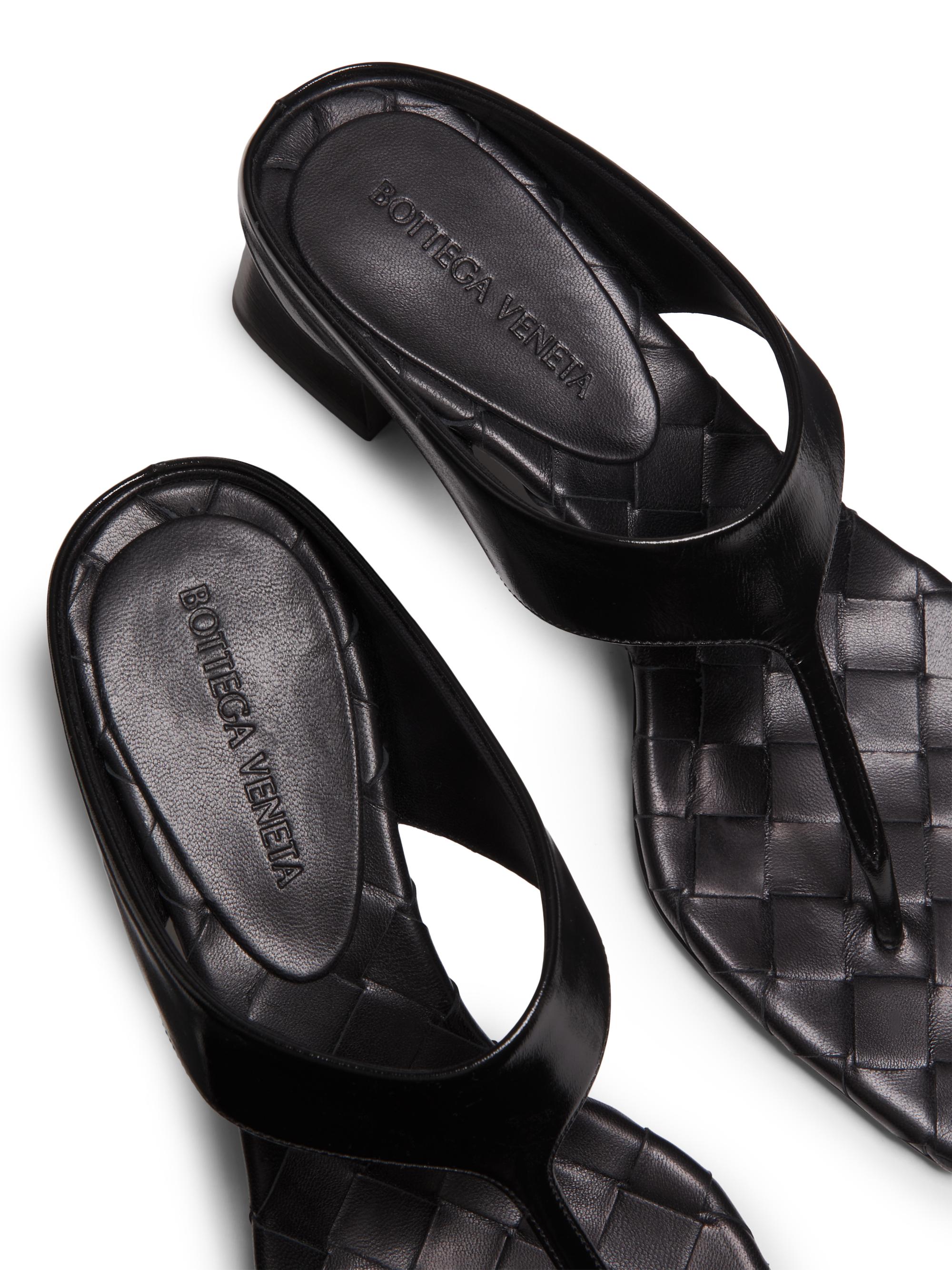 Bottega Veneta Marella 45MM Leather Block-Heel Sandals | Saks