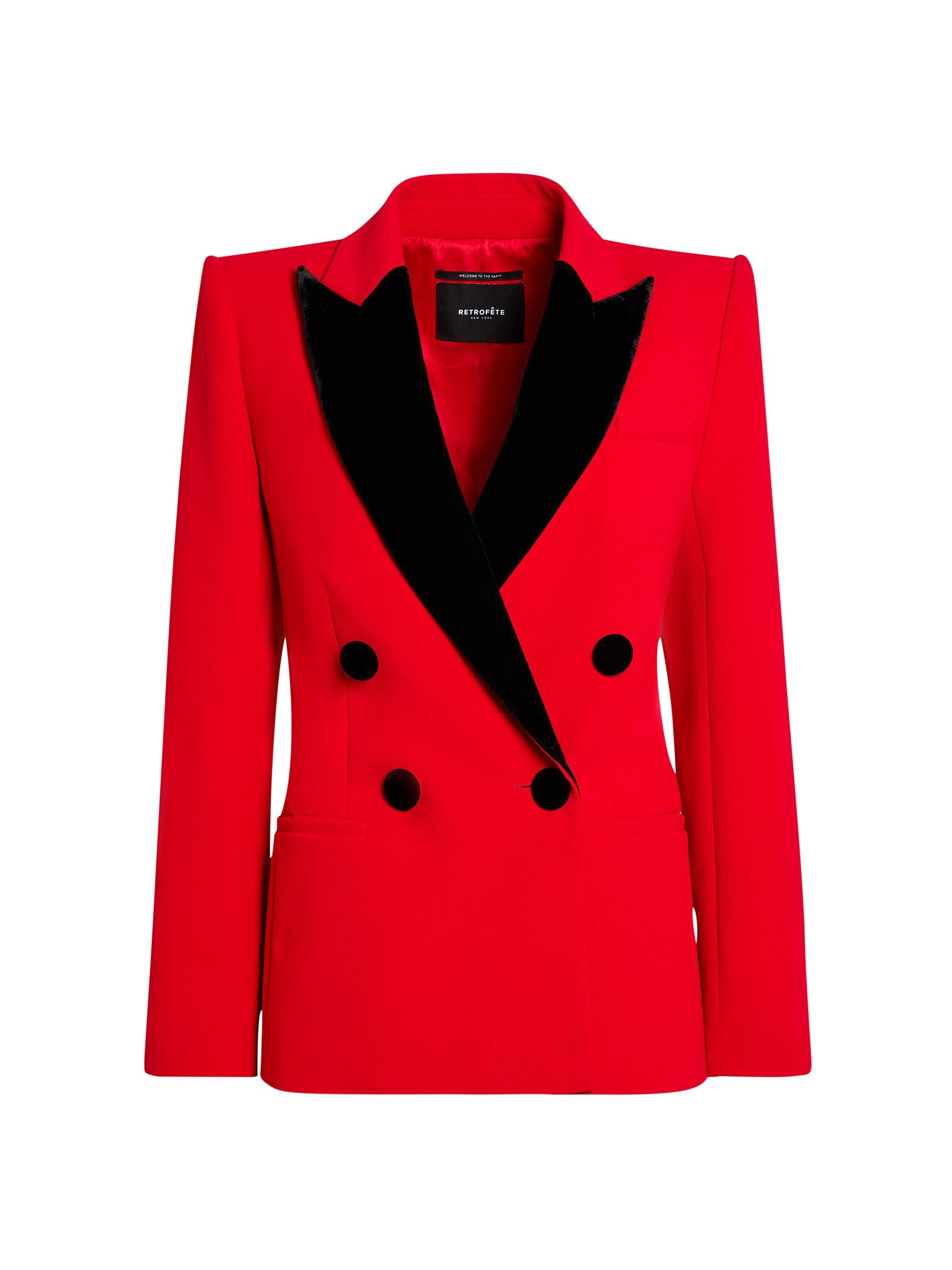 Retrofête Women's Angelica Blazer - Cardinal