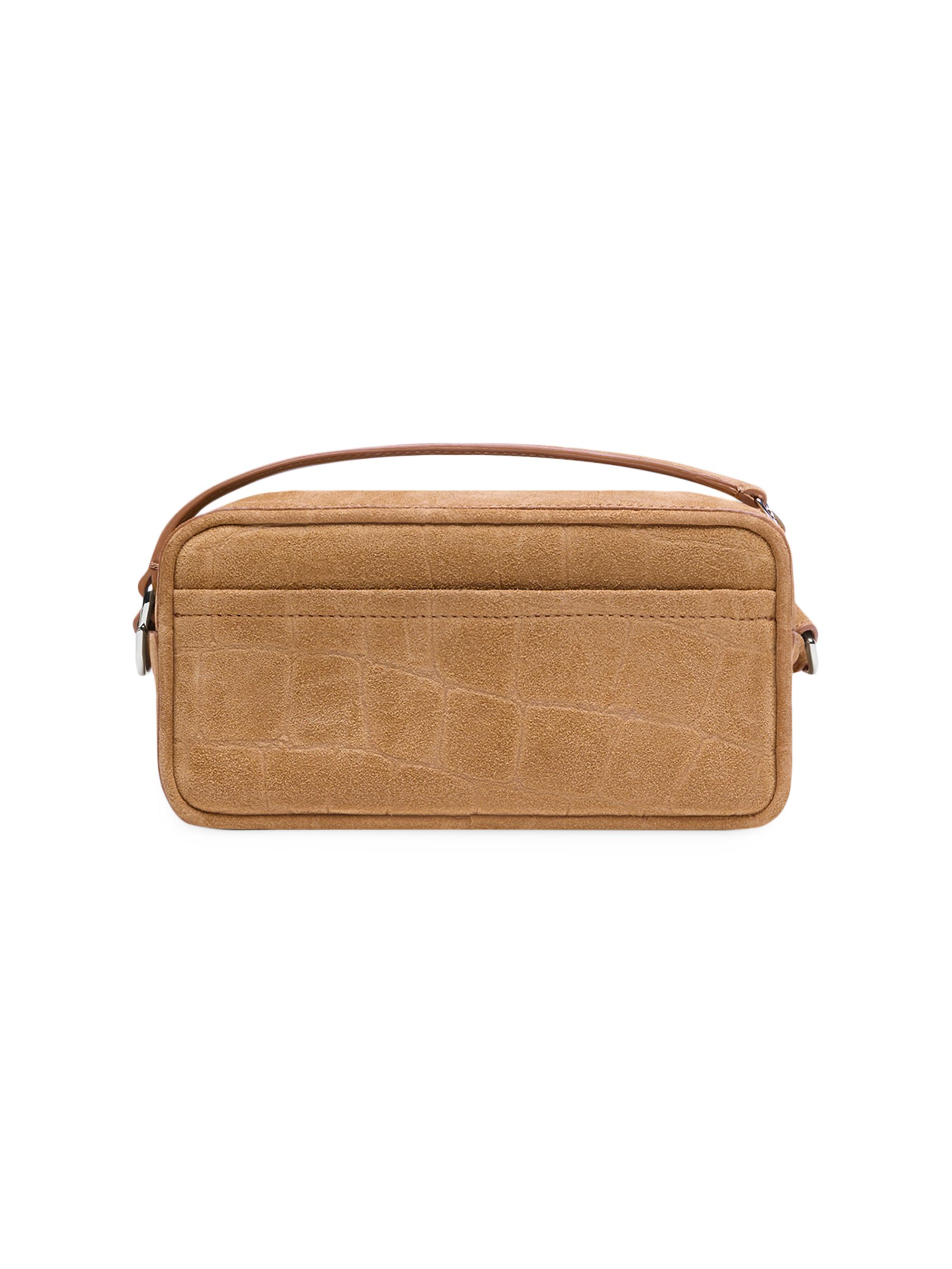 Jacquemus Mini Le Baneto Embossed Suede Shoulder Bag | Saks Fifth