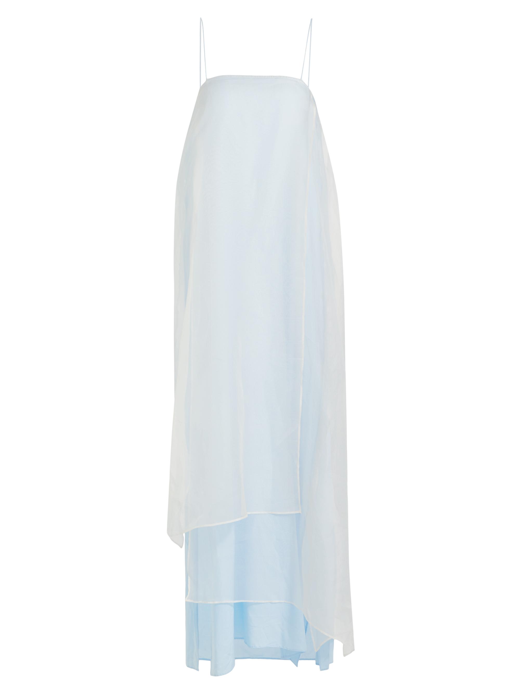 SWF Women's This Time Sheer Slip Maxi Dress - Sky Blue