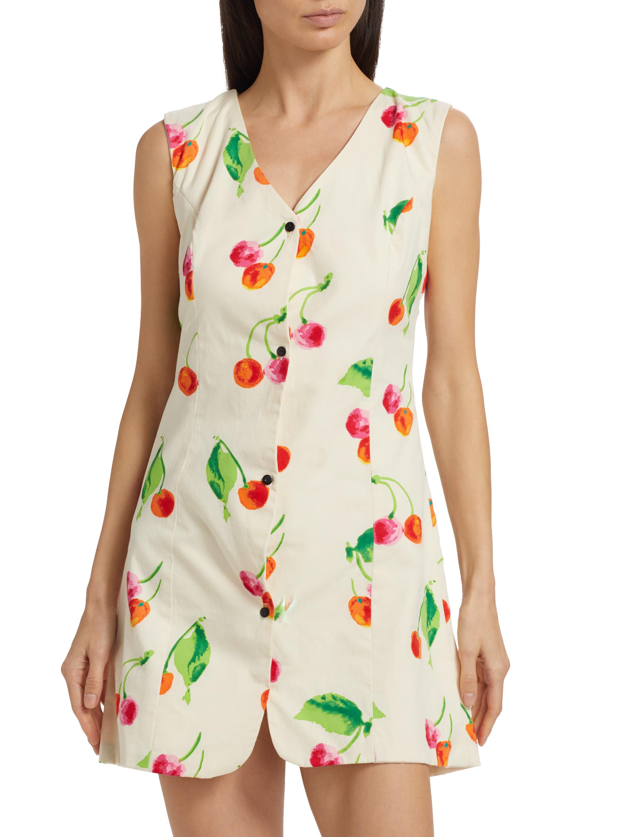 SWF This Time Cherry Print Vest Minidress | Saks Fifth Avenue