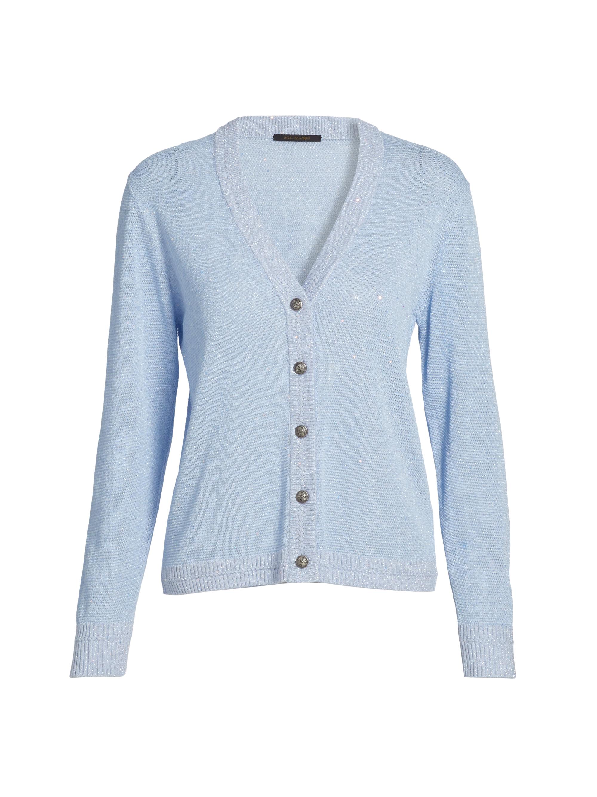 Kobi Halperin Metallic Knit Cardigan | Saks Fifth Avenue