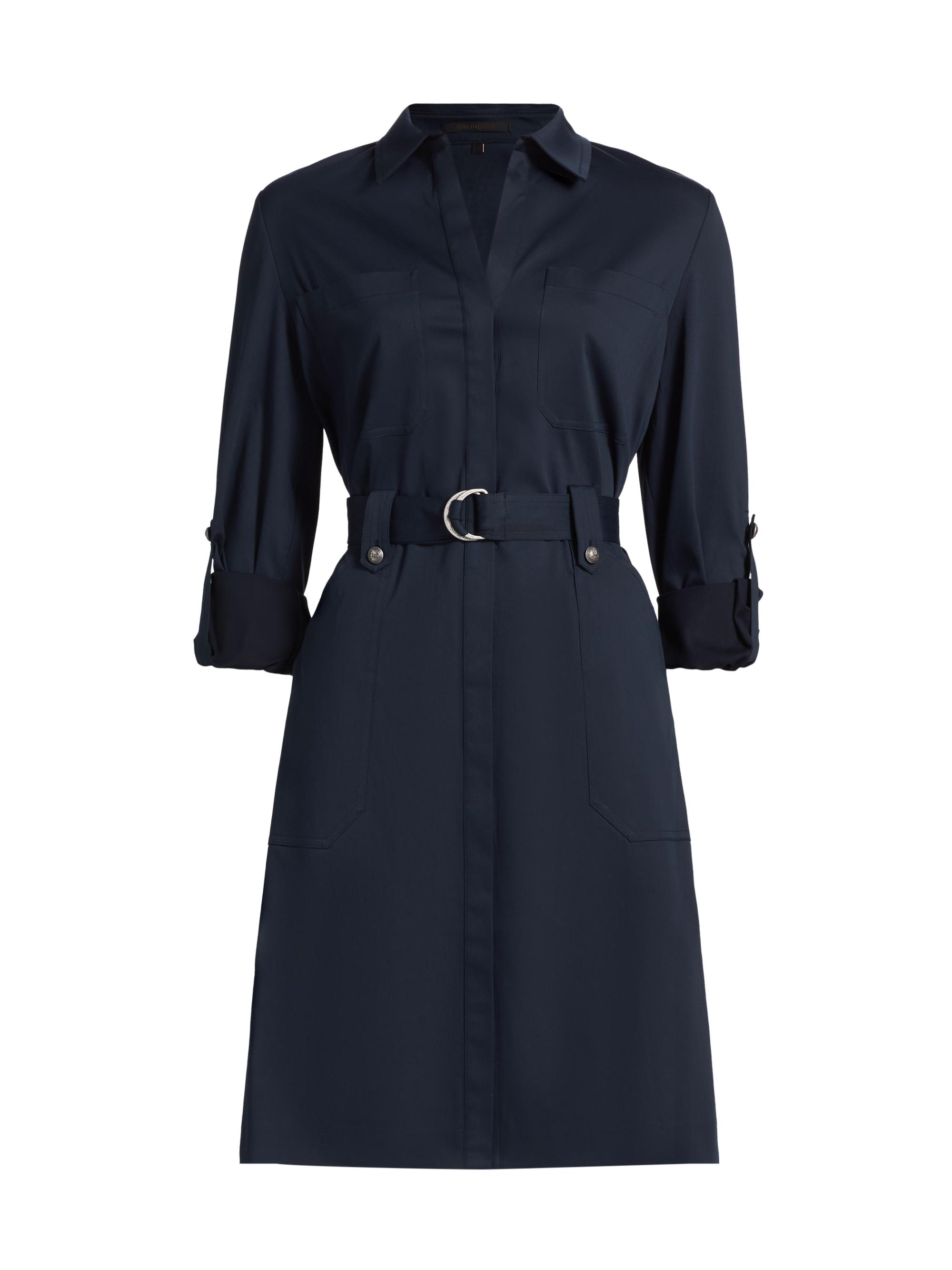 Kobi Halperin Women's Caryss Belted Cotton-Twill Shirtdress - Indigo