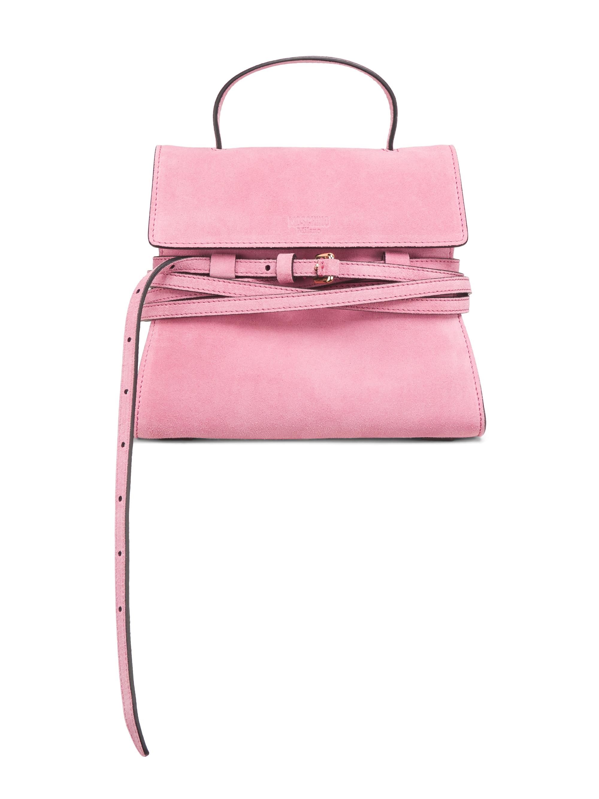 Moschino Women's Tie Me Leather Handbag - Pink