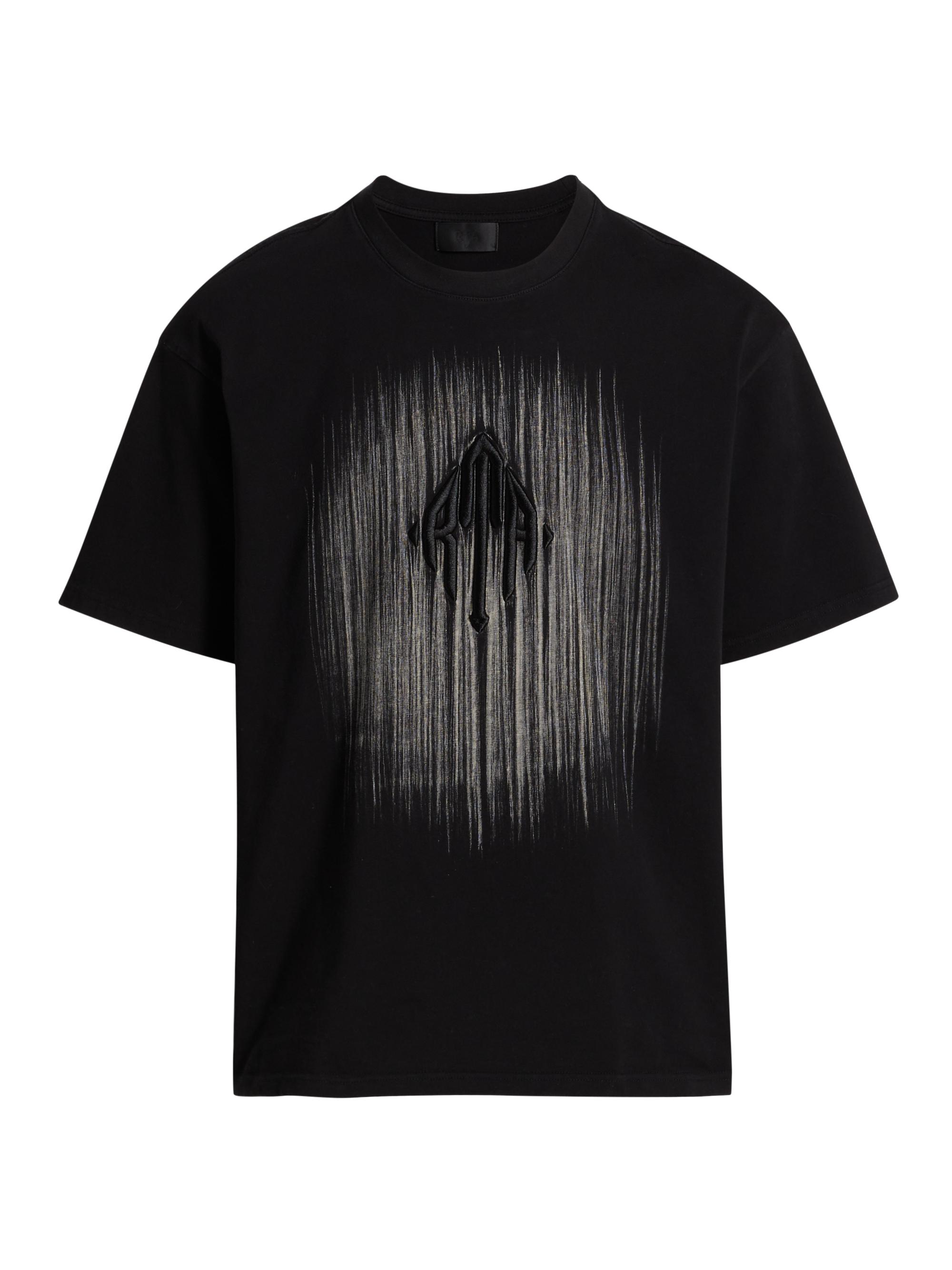 RTA Men's Concrete Colin Etched Logo Shirt - Black Etched Monogram
