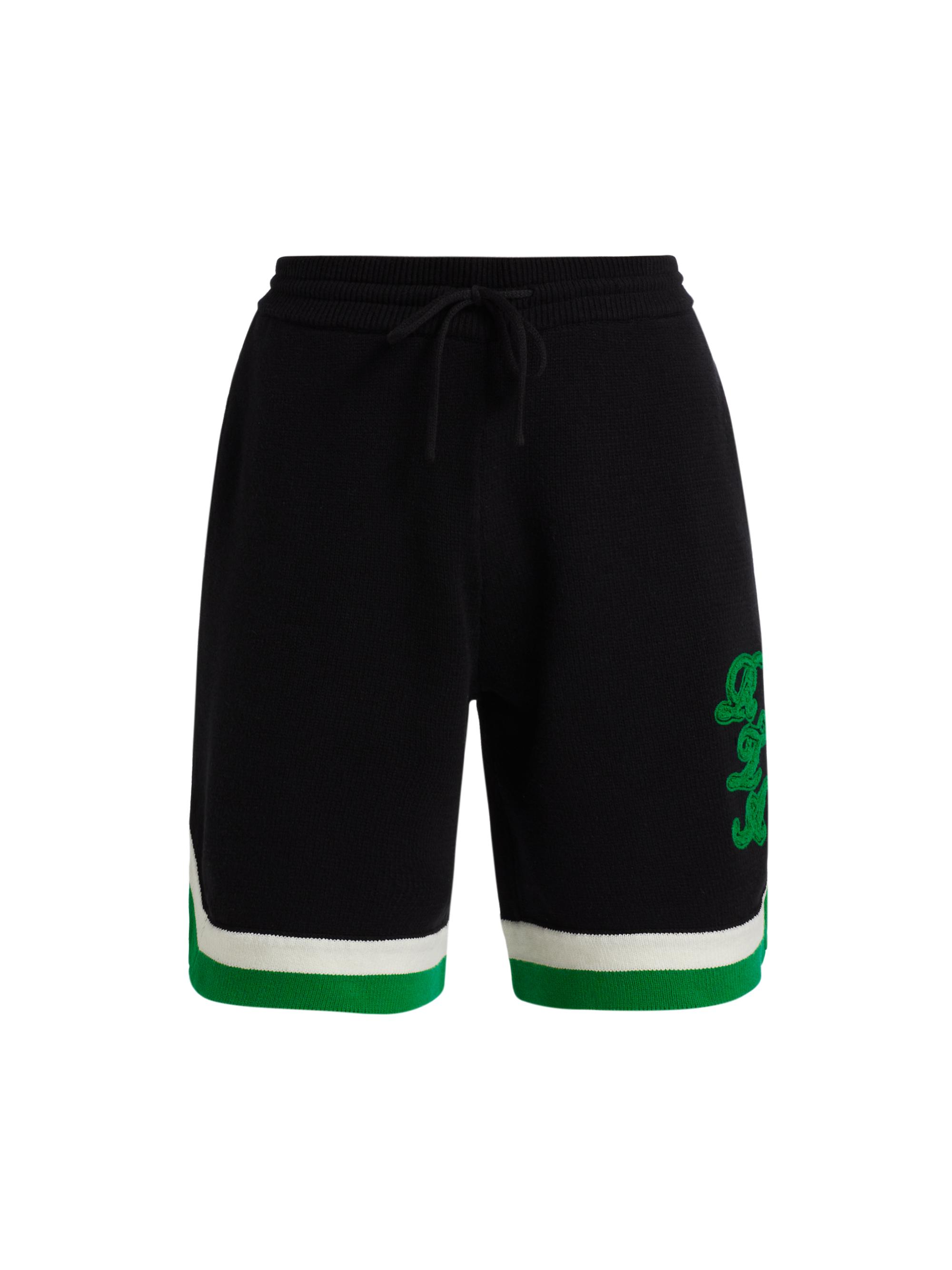 RTA Men's Concrete Elias Logo Shorts - Black Green Logo