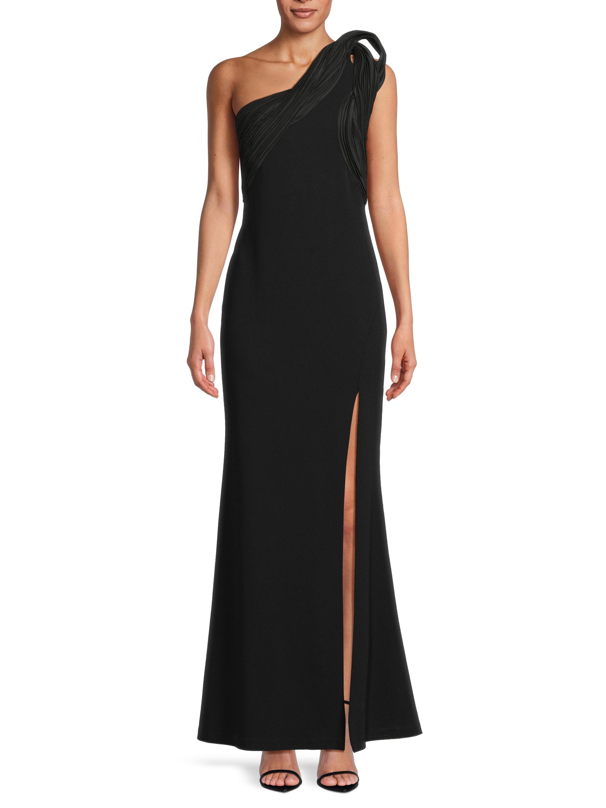 Aidan Mattox Crpe Knit One-Shoulder Mermaid Gown | Saks Fifth Avenue
