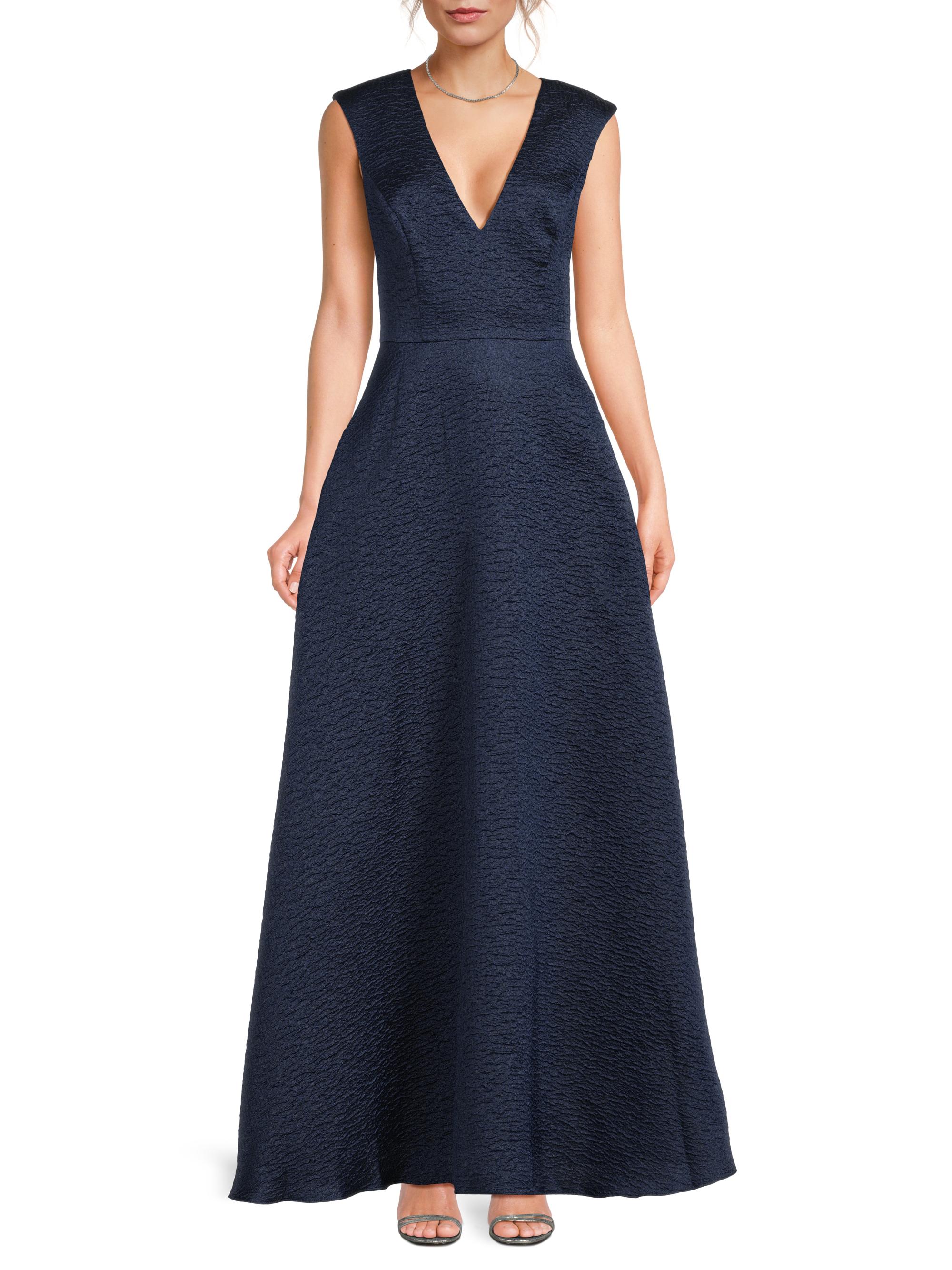 Aidan Mattox Jacquard Sleeveless A-Line Gown | Saks Fifth Avenue