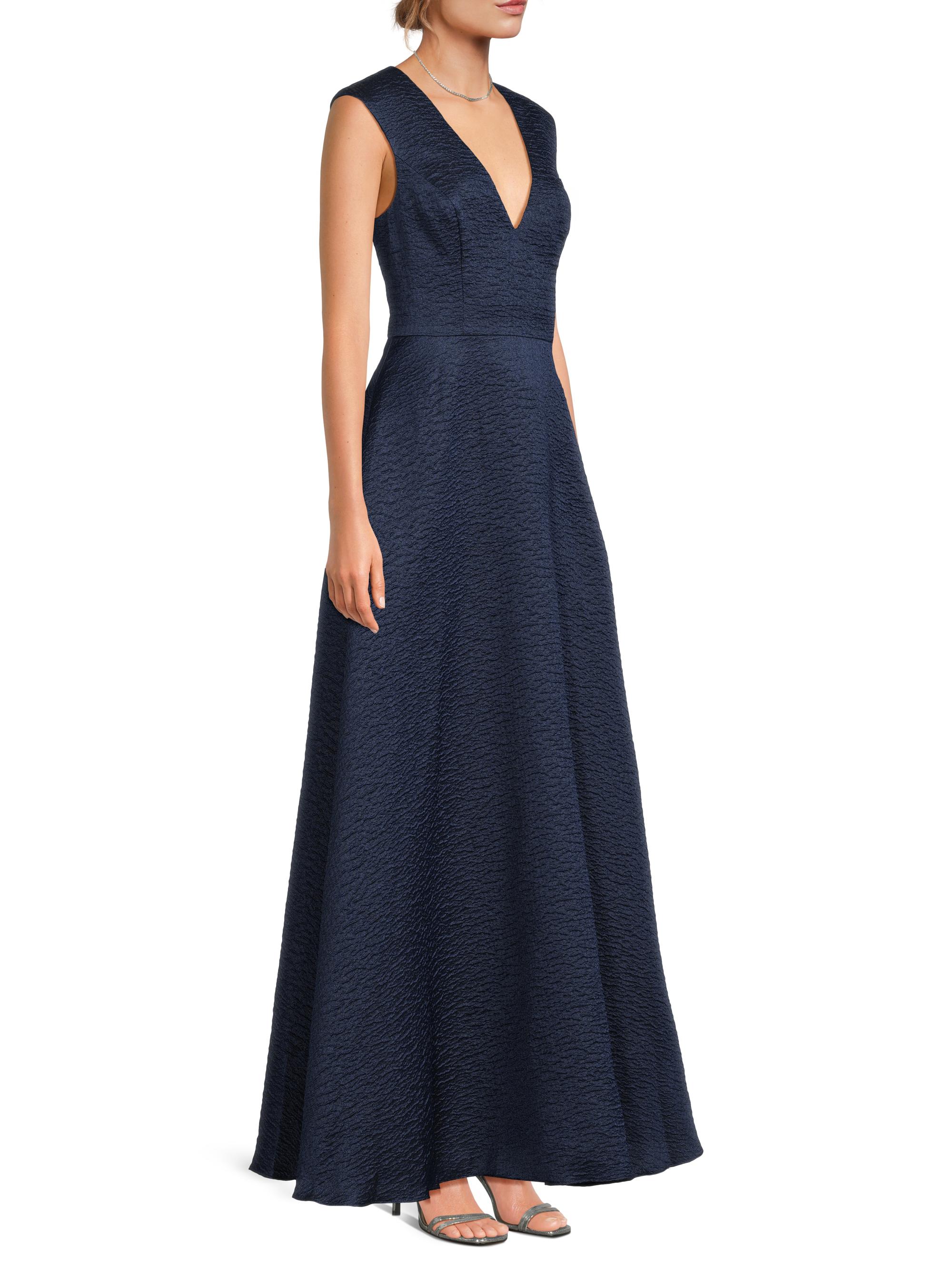 Aidan Mattox Jacquard Sleeveless A-Line Gown | Saks Fifth Avenue