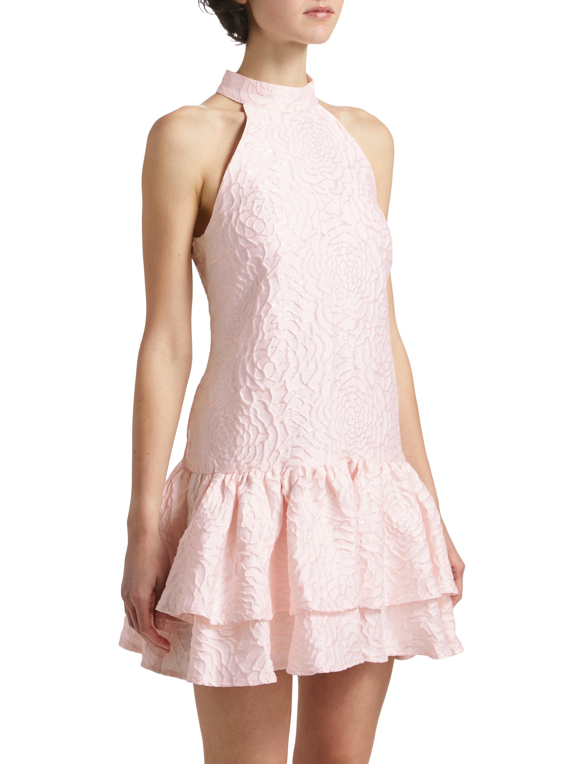 sachin and babi light blue dress Elliatt Ivena Halter Mini Dress
