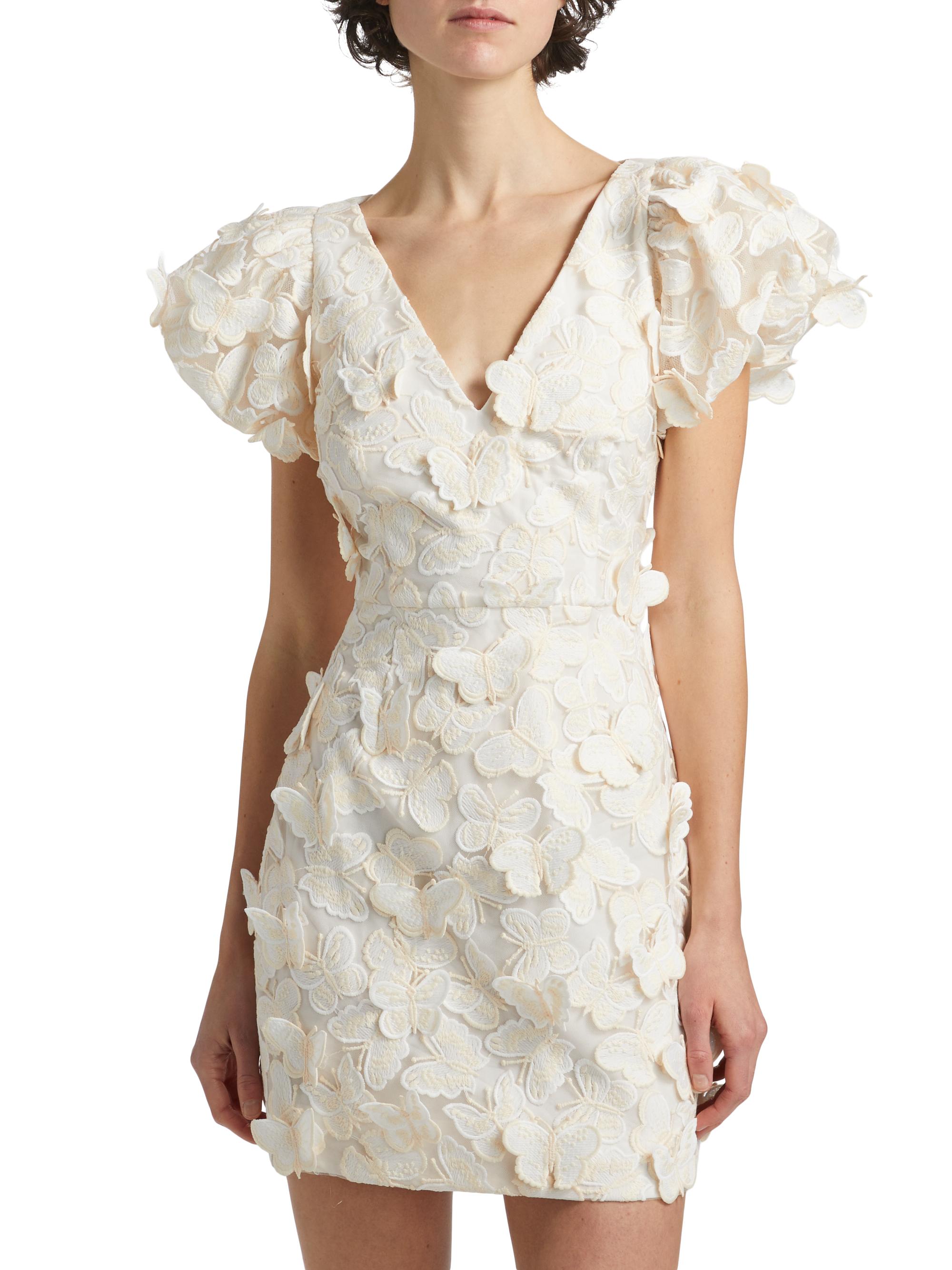 Elliatt Scarlett Butterfly Appliqu Minidress | Saks Fifth Avenue