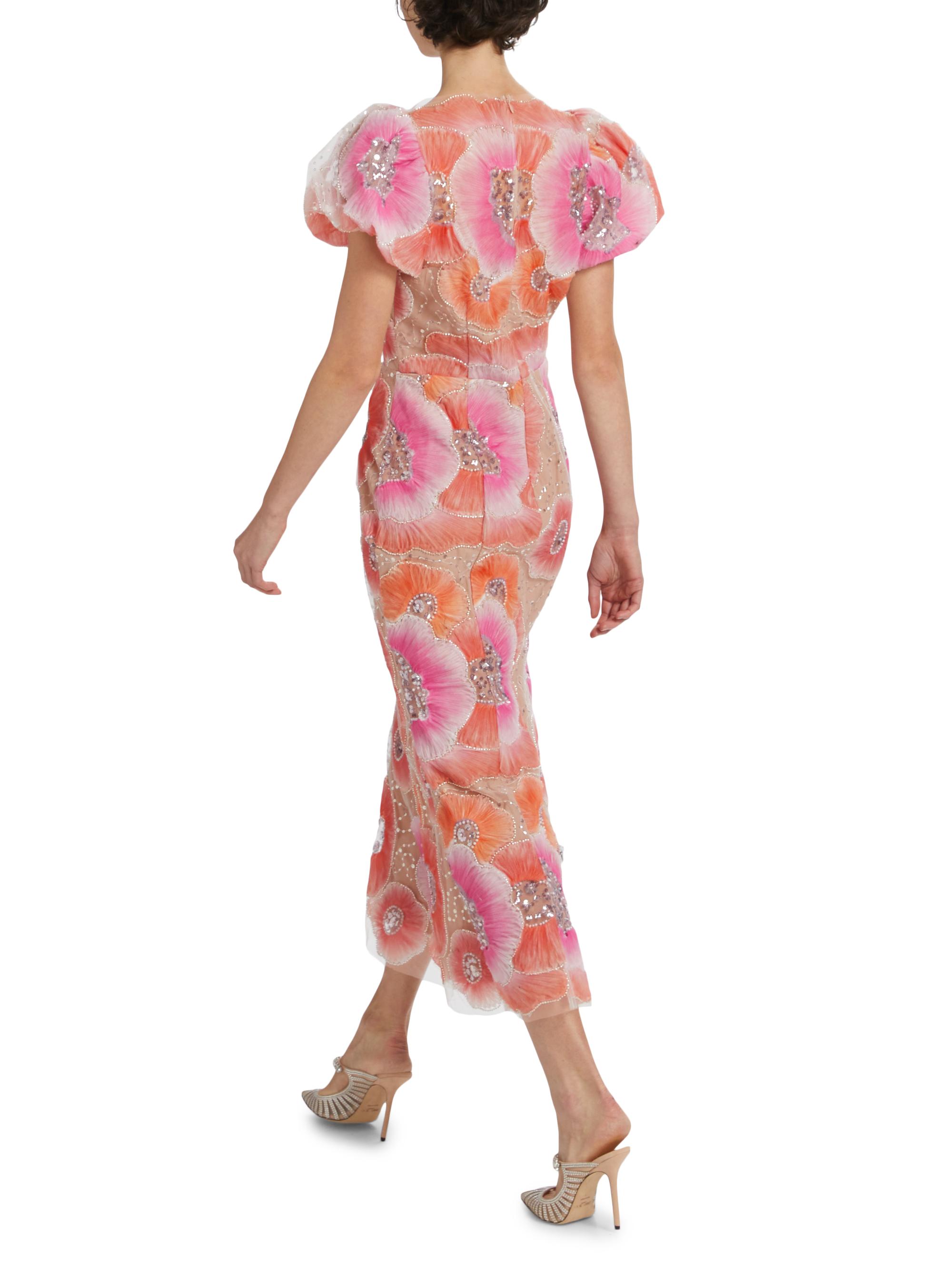 Elliatt Brittany Floral Appliqu Midi-Dress | Saks Fifth Avenue