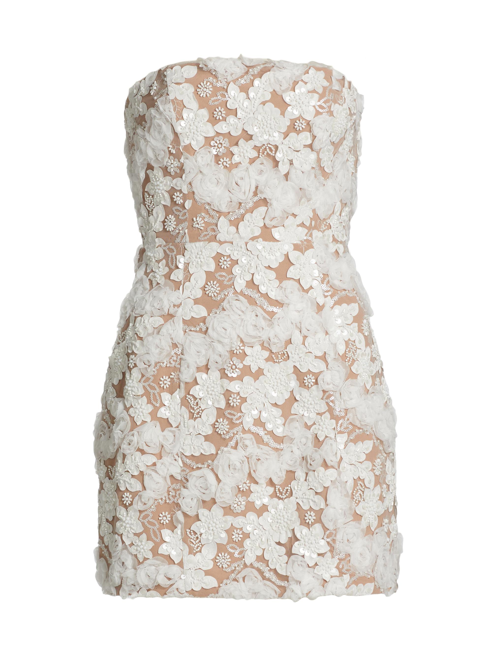Elliatt Vonni Floral Lace Strapless Minidress Saks Fifth Avenue