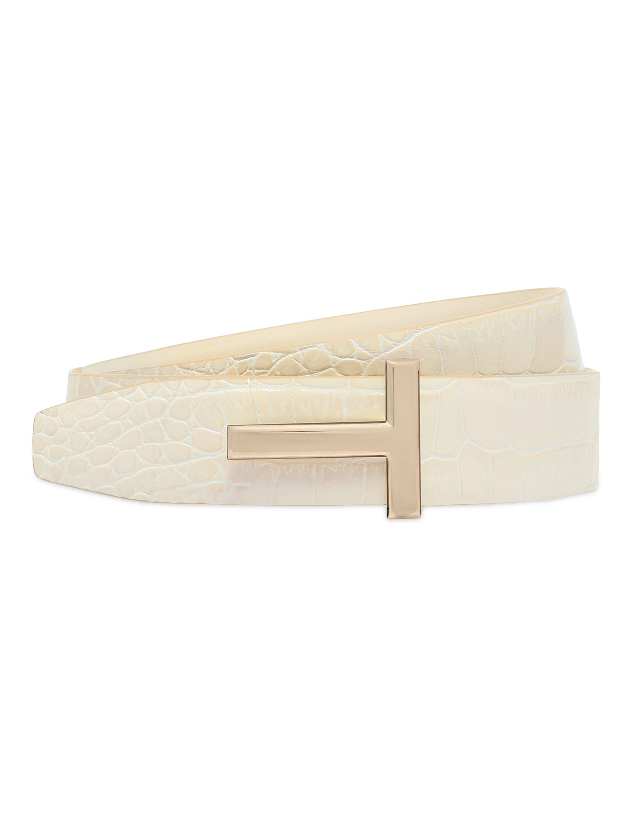 TOM FORD Women's T Reversible Leather 30MM Belt -