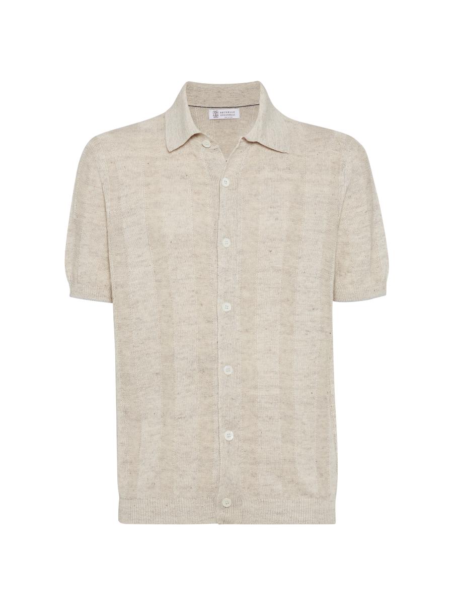 Brunello Cucinelli 薄紫 半袖 Brunello Cucinelli - Lilac Cotton nJersey Monili Boatneck T