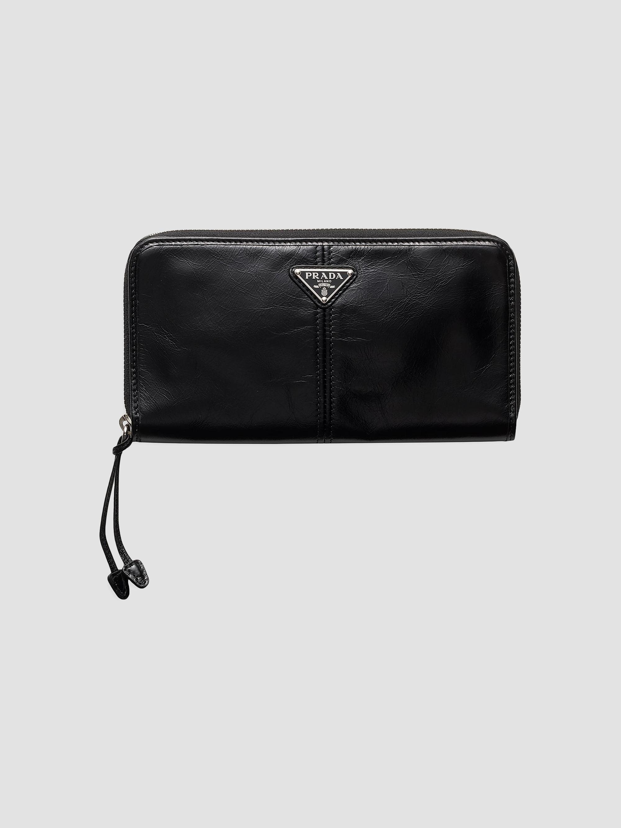 Prada Men's Leather Wallet - Black