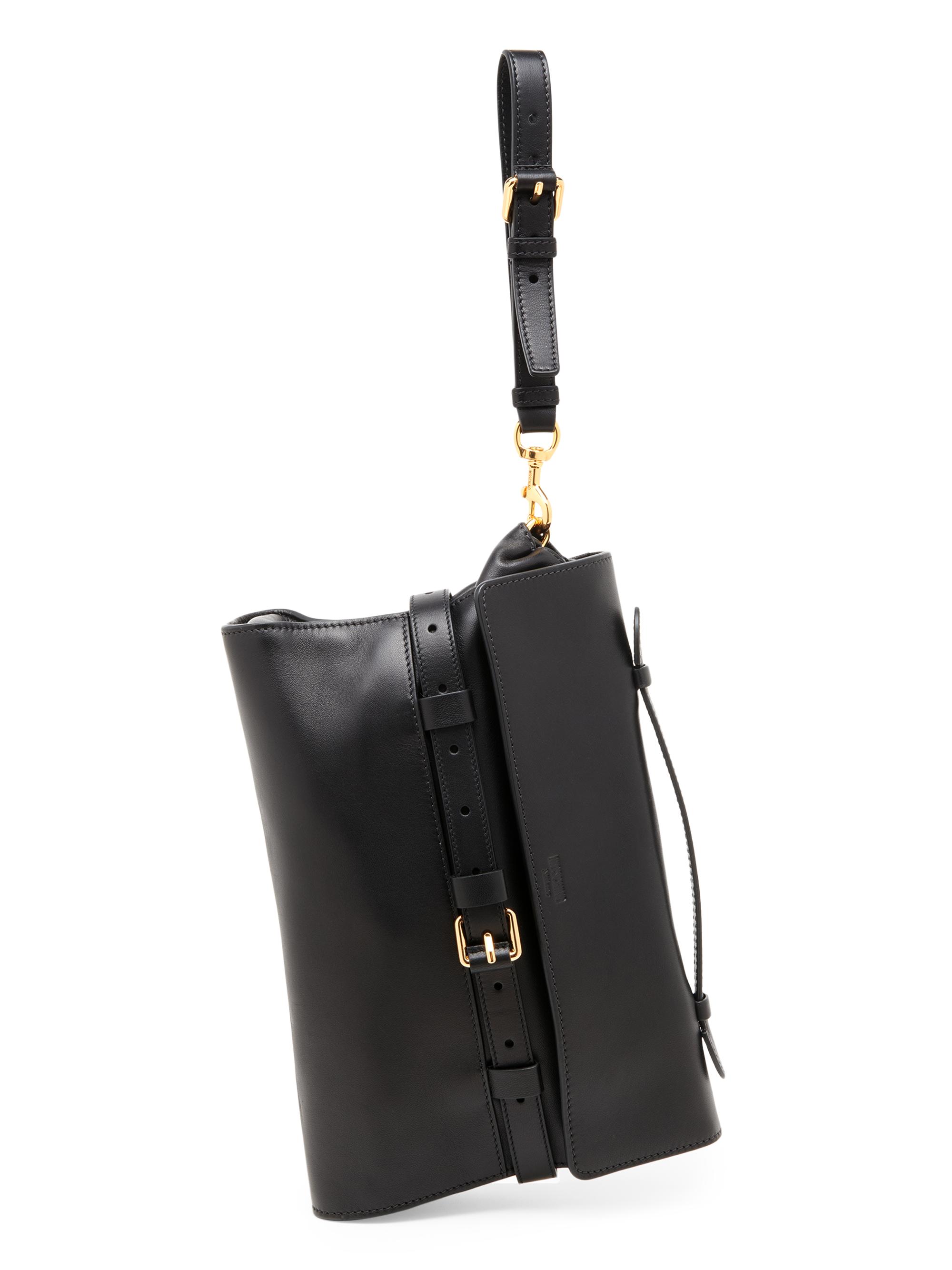 Moschino Tie Me Soft Leather Clutch | Saks Fifth Avenue