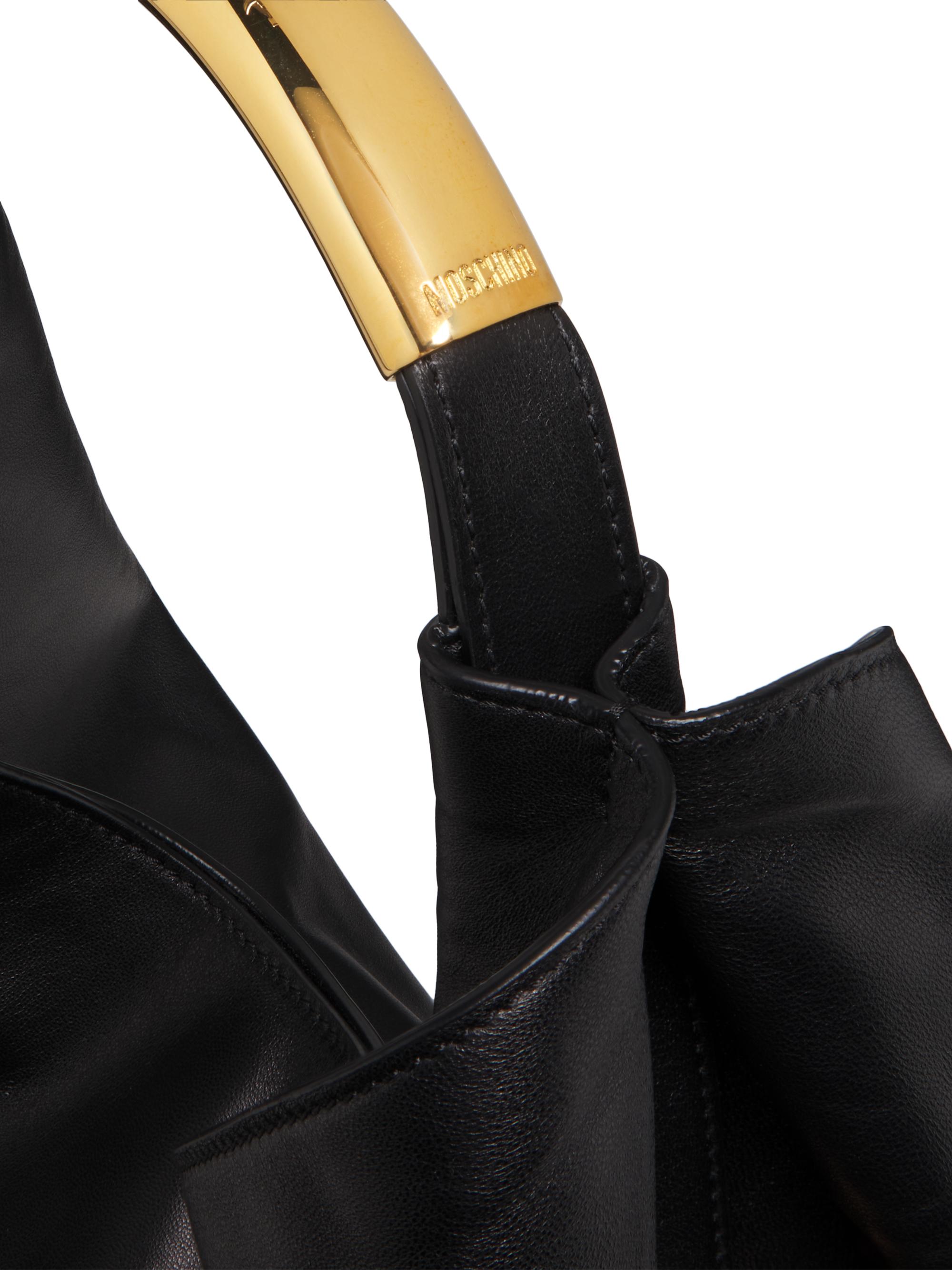 Moschino Handle Me Leather Hobo Bag | Saks Fifth Avenue