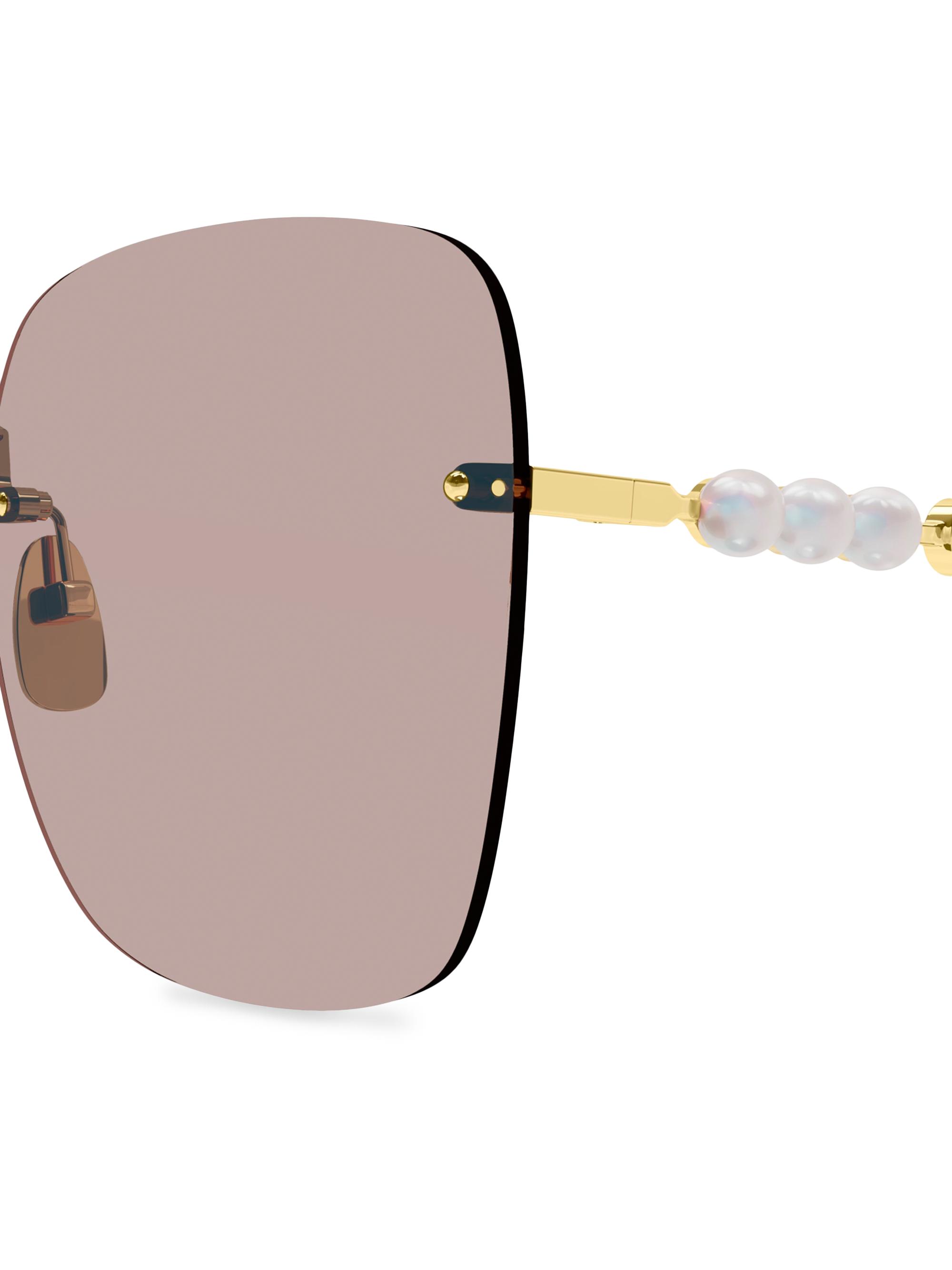 Gucci Fashion Show 63MM Square Sunglasses | Saks Fifth Avenue