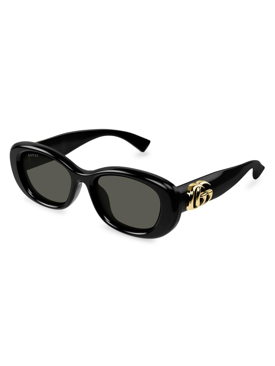 Gucci GG Bag 53MM Oval Sunglasses | Saks Fifth Avenue