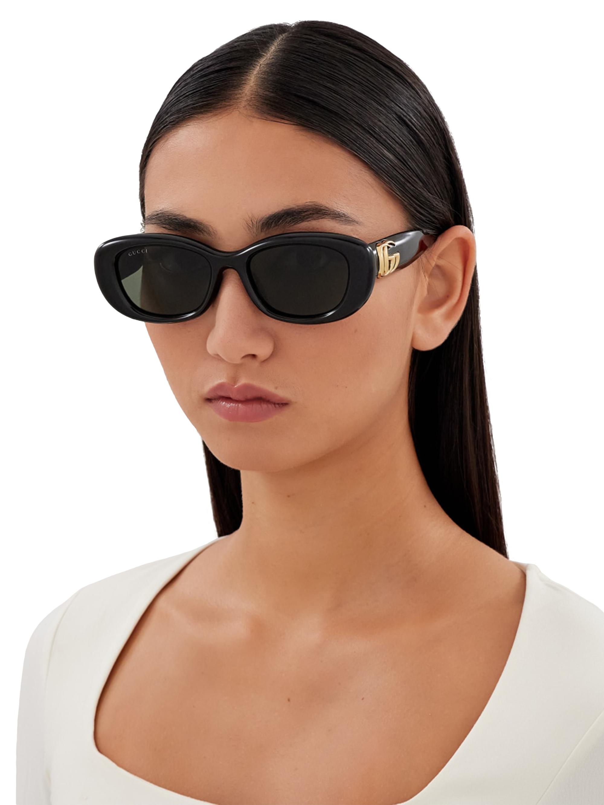 Gucci GG Bag 53MM Oval Sunglasses | Saks Fifth Avenue