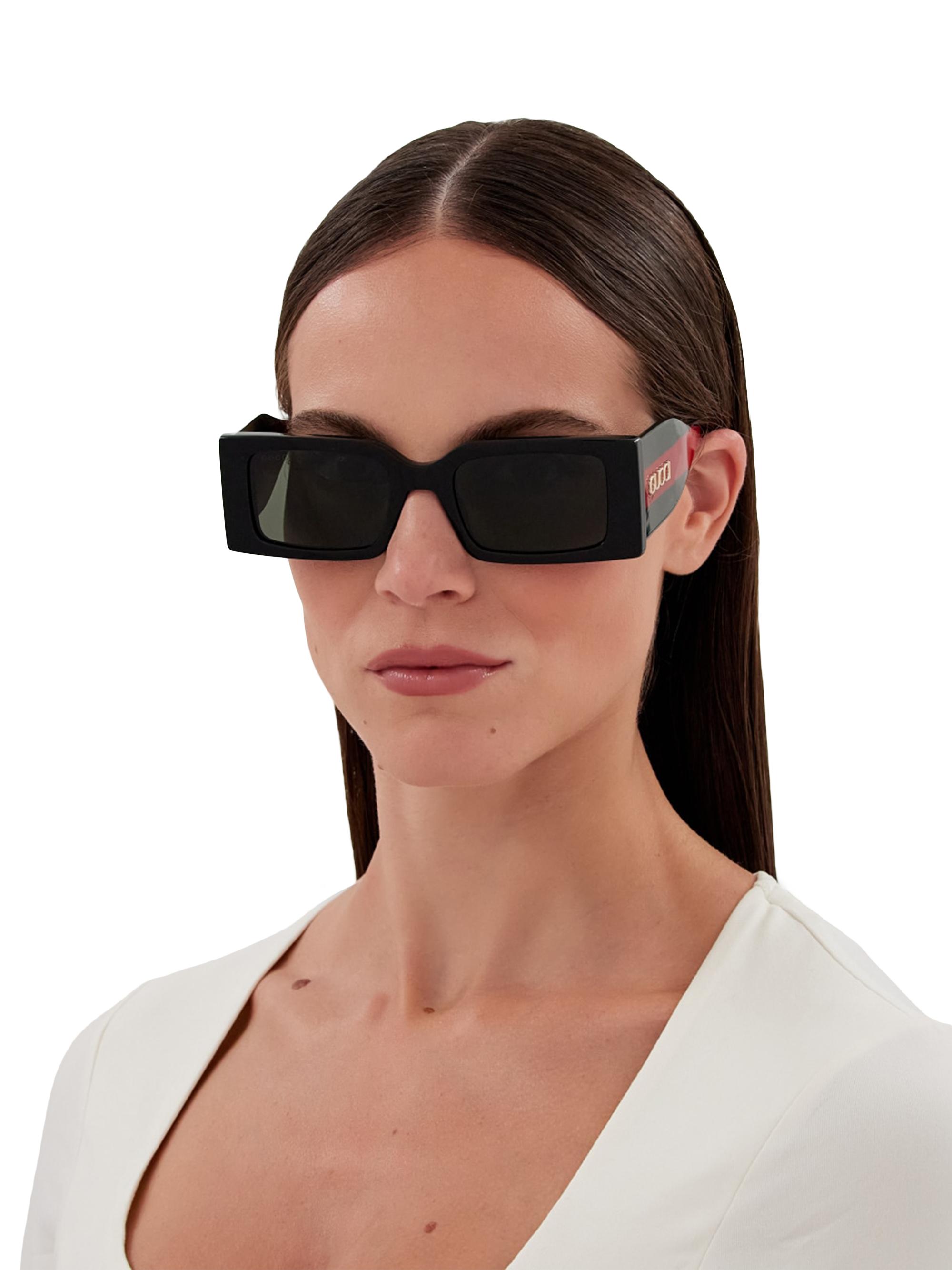 Gucci New Pop Web 52MM Rectangular Sunglasses | Saks Fifth Avenue