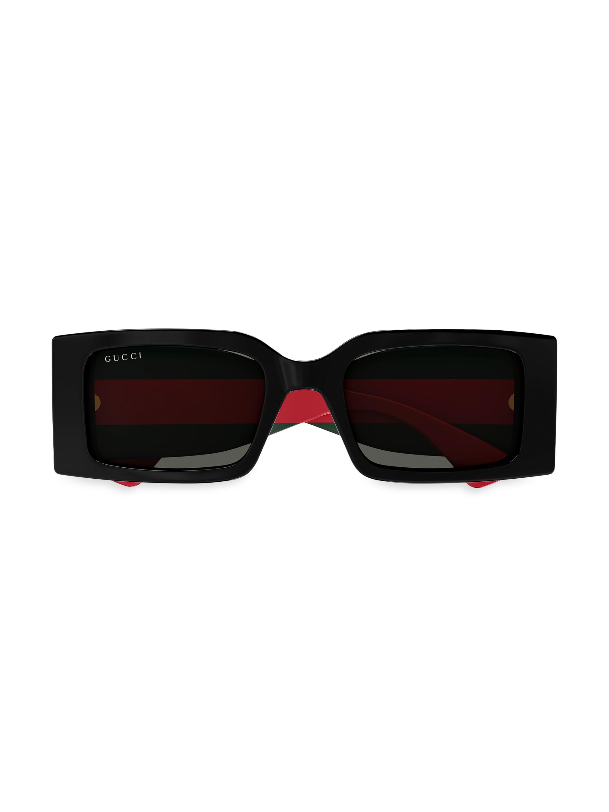 Gucci New Pop Web 52MM Rectangular Sunglasses | Saks Fifth