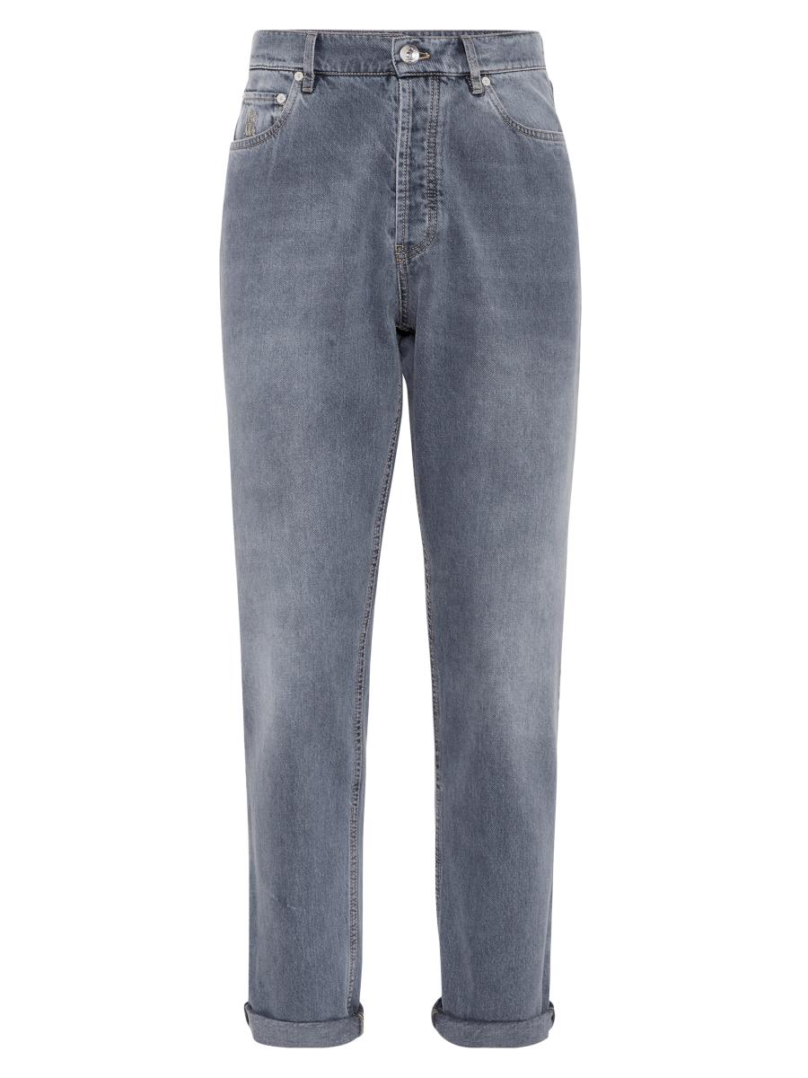 デニム・ジーパン Brunello Cucinelli The Column' Jeans Brunello Cucinelli The Column Jeans Blue | Wanan Luxury