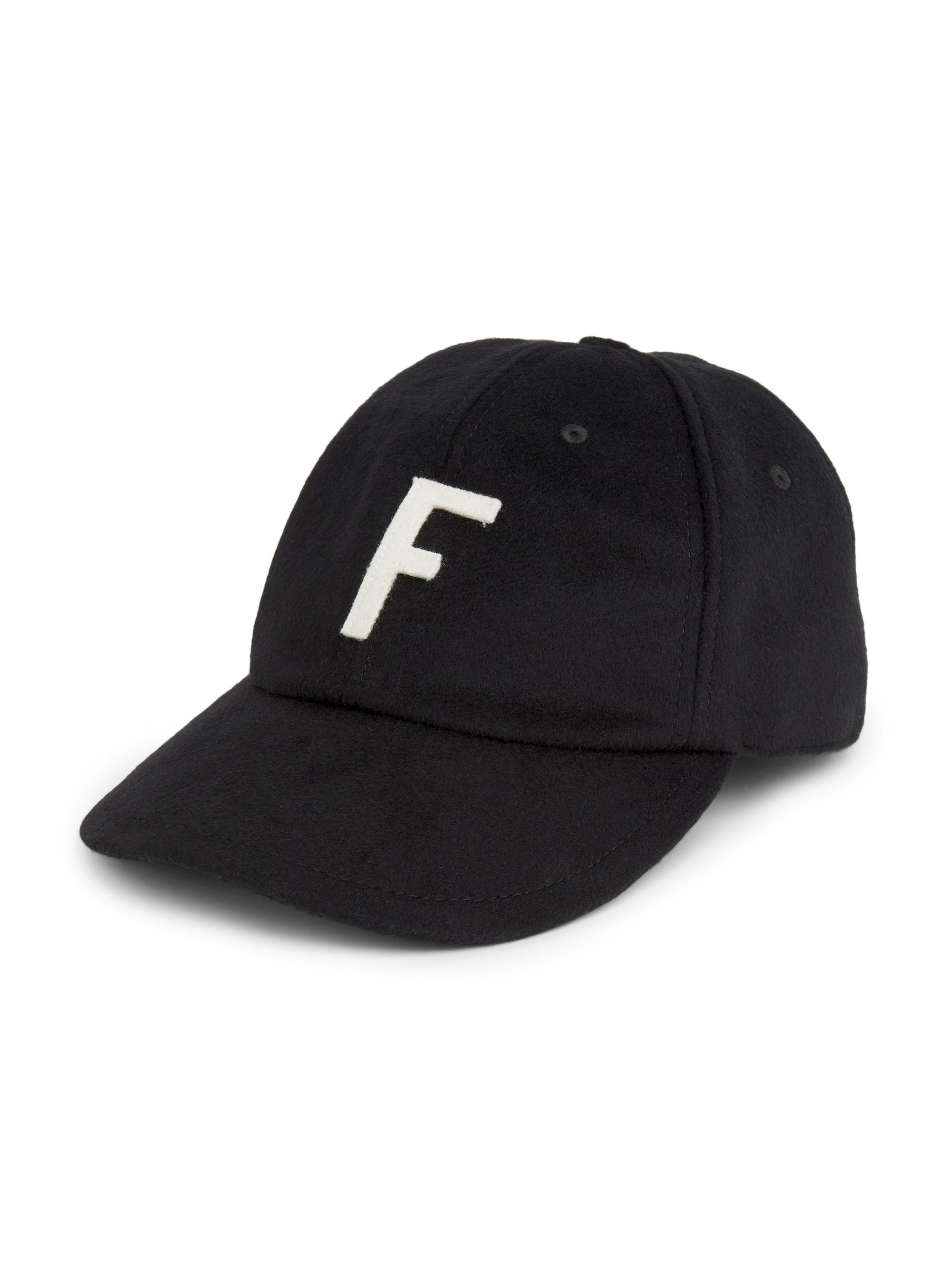 Fear of God Men's Logo Baseball Cap - Black