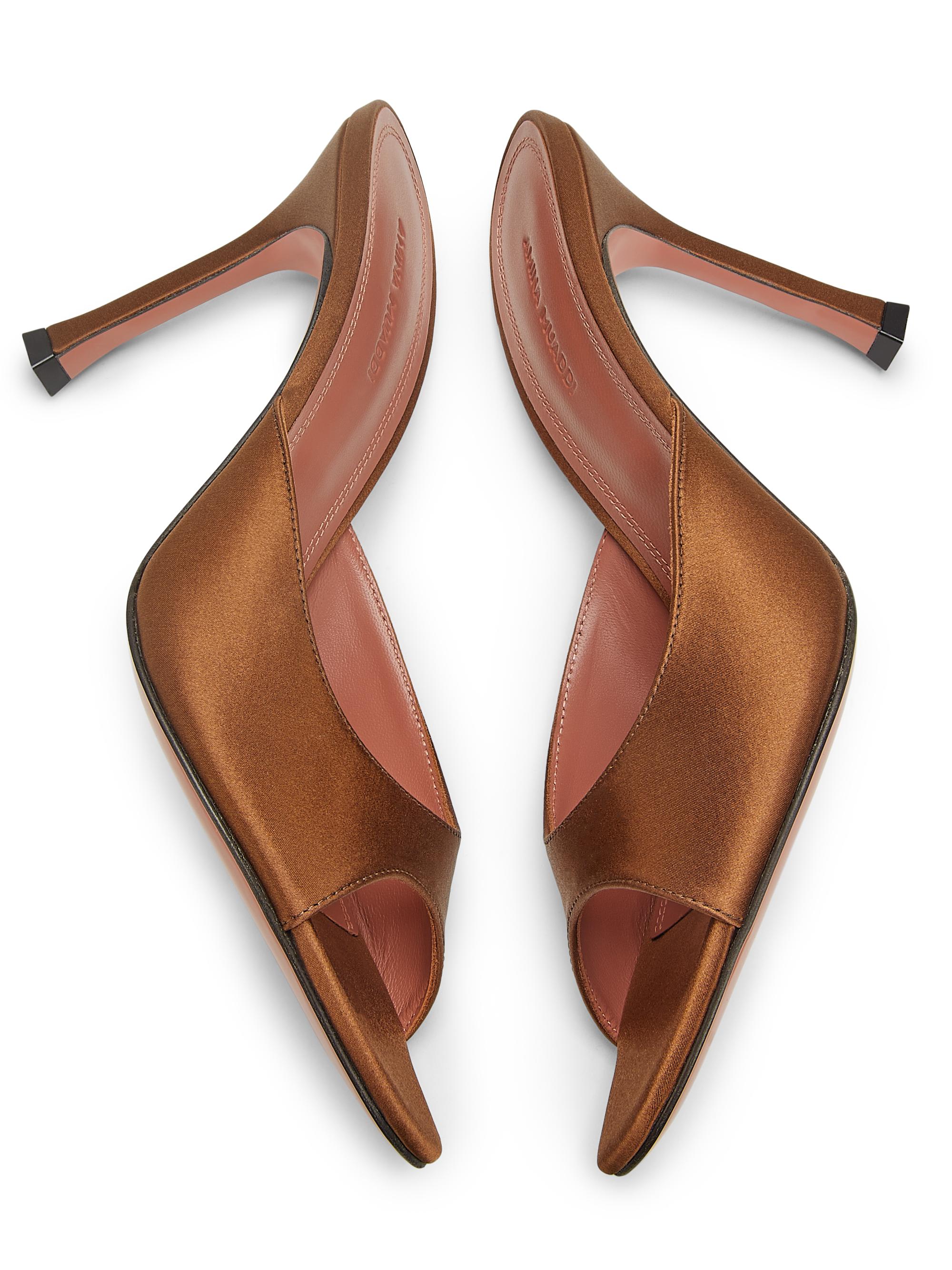 Amina Muaddi Amina Muaddi Leather Sandals | Saks Fifth Avenue