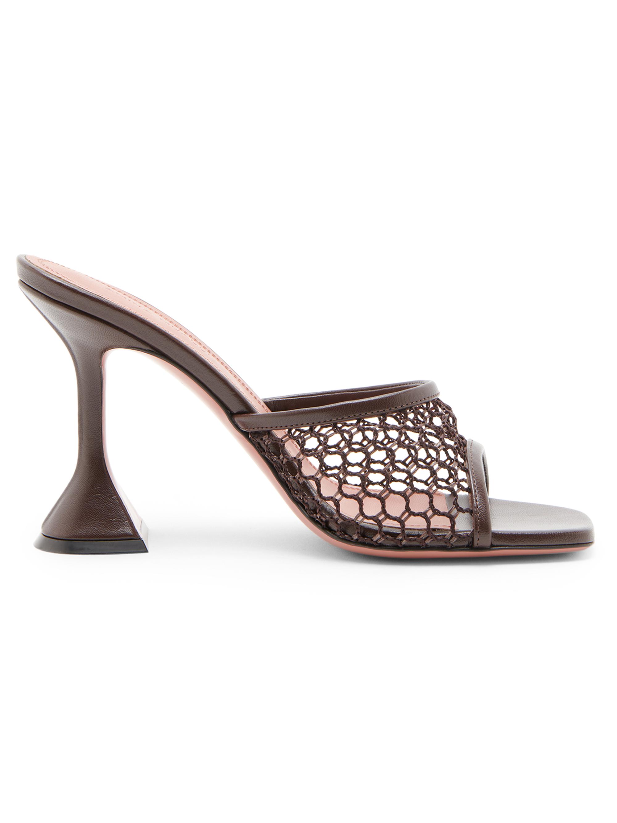Amina Muaddi Brigitte 95MM Snake Leather Mules | Saks Fifth Avenue