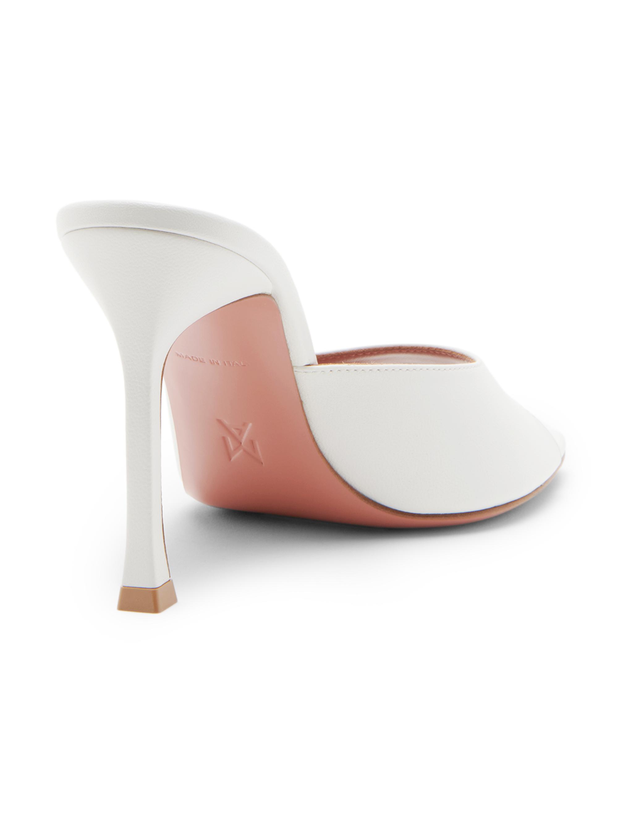 Amina Muaddi Alexa 95MM Leather Mules | Saks Fifth Avenue