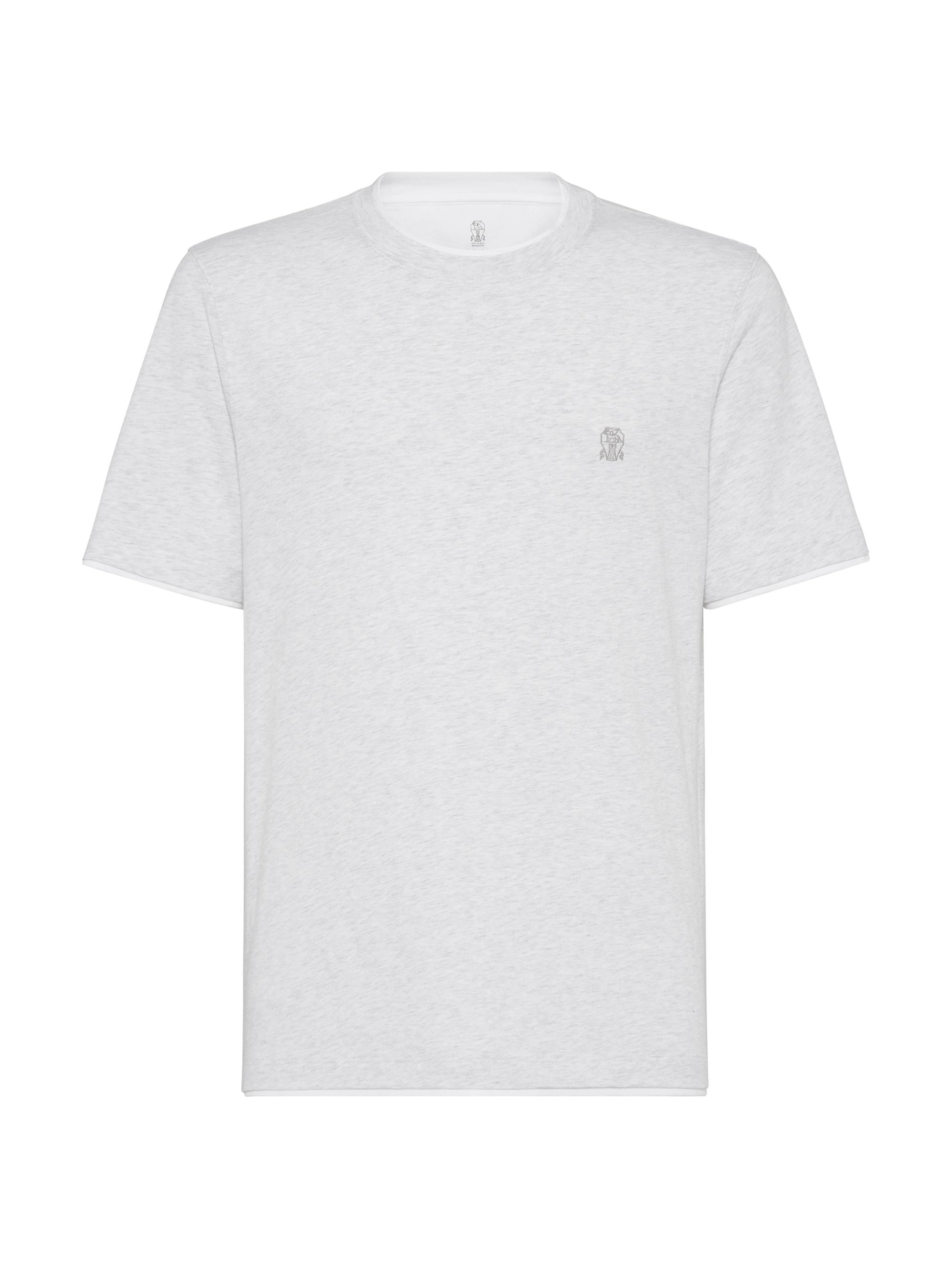 Brunello Cucinelli Extra Light Silk and Cotton Knit T-Shirt