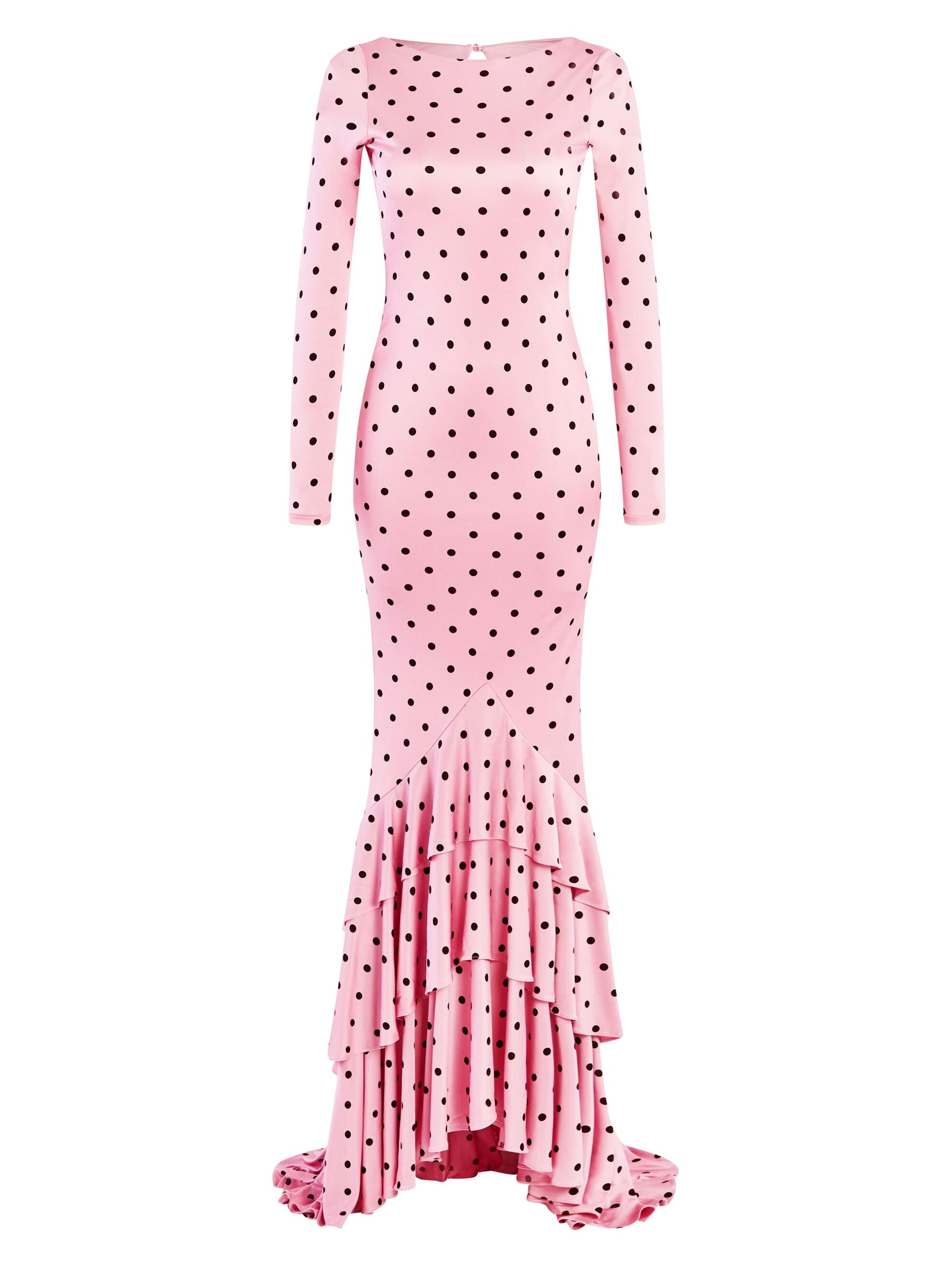 Retrofête Women's Sara Dress - Pink Polka Dots
