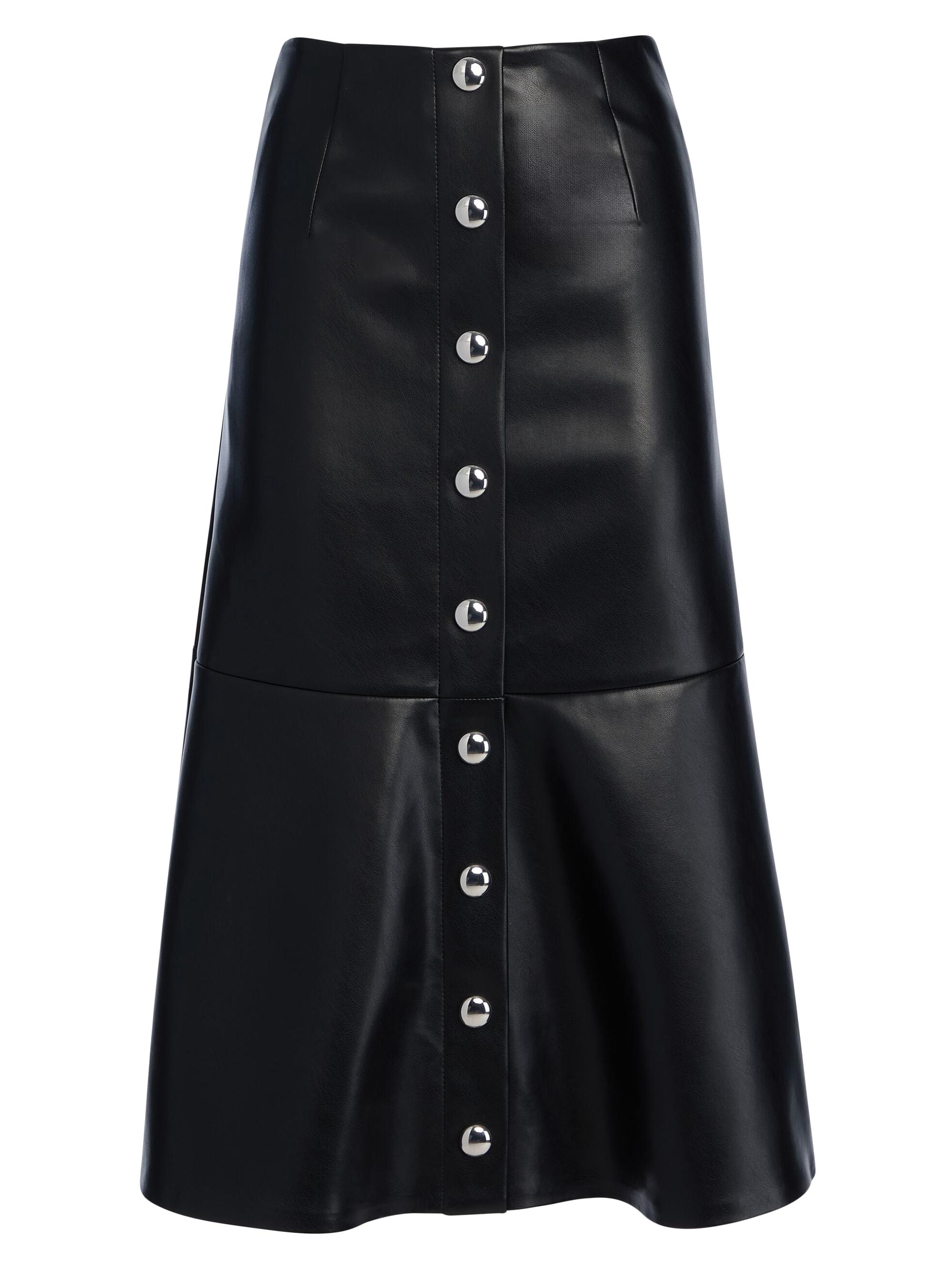 Ser.o.ya Women's Elin Leather Skirt - Black