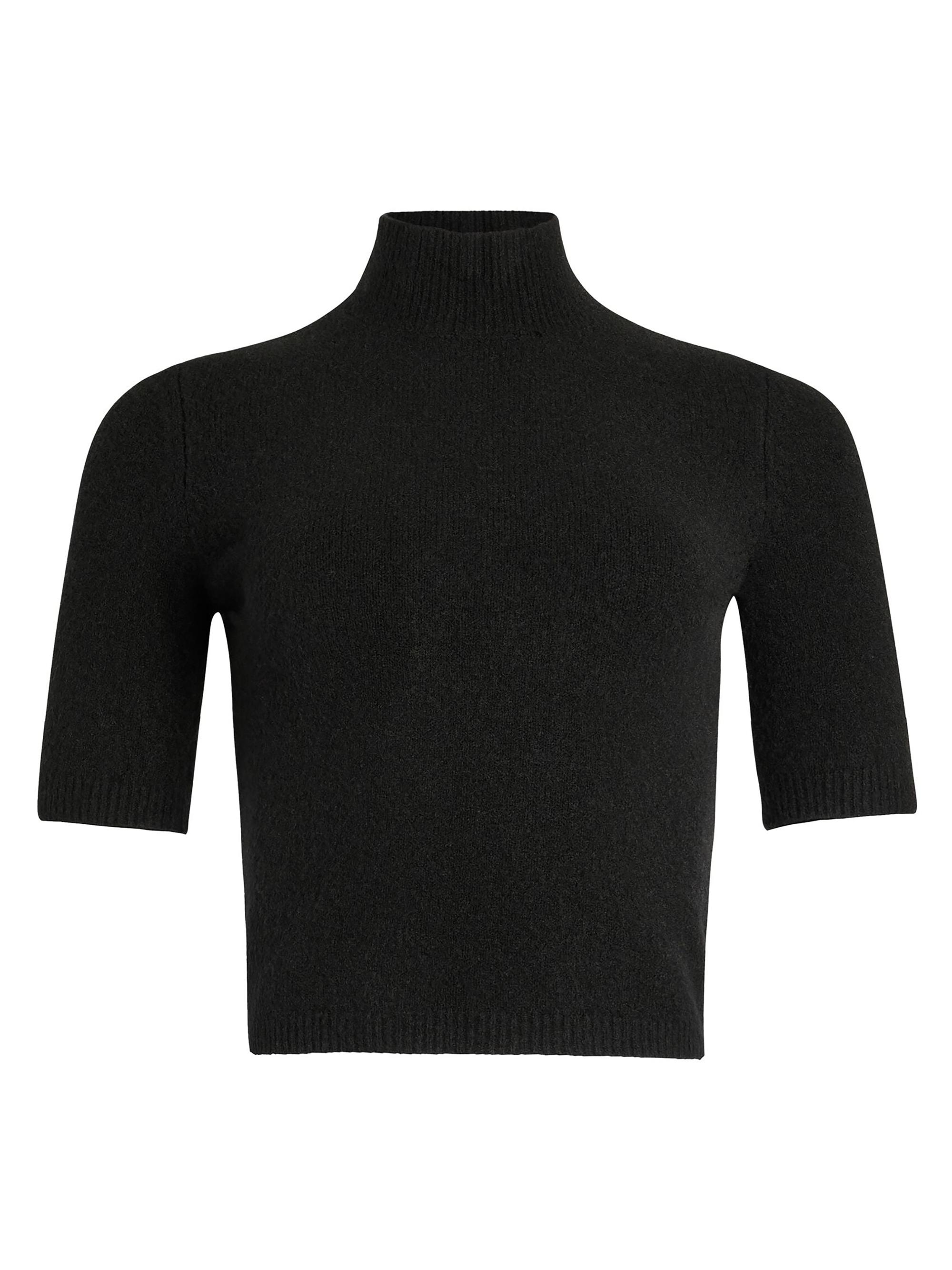 Ser.o.ya Women's Yuna Fuzzy Knit Top - Black