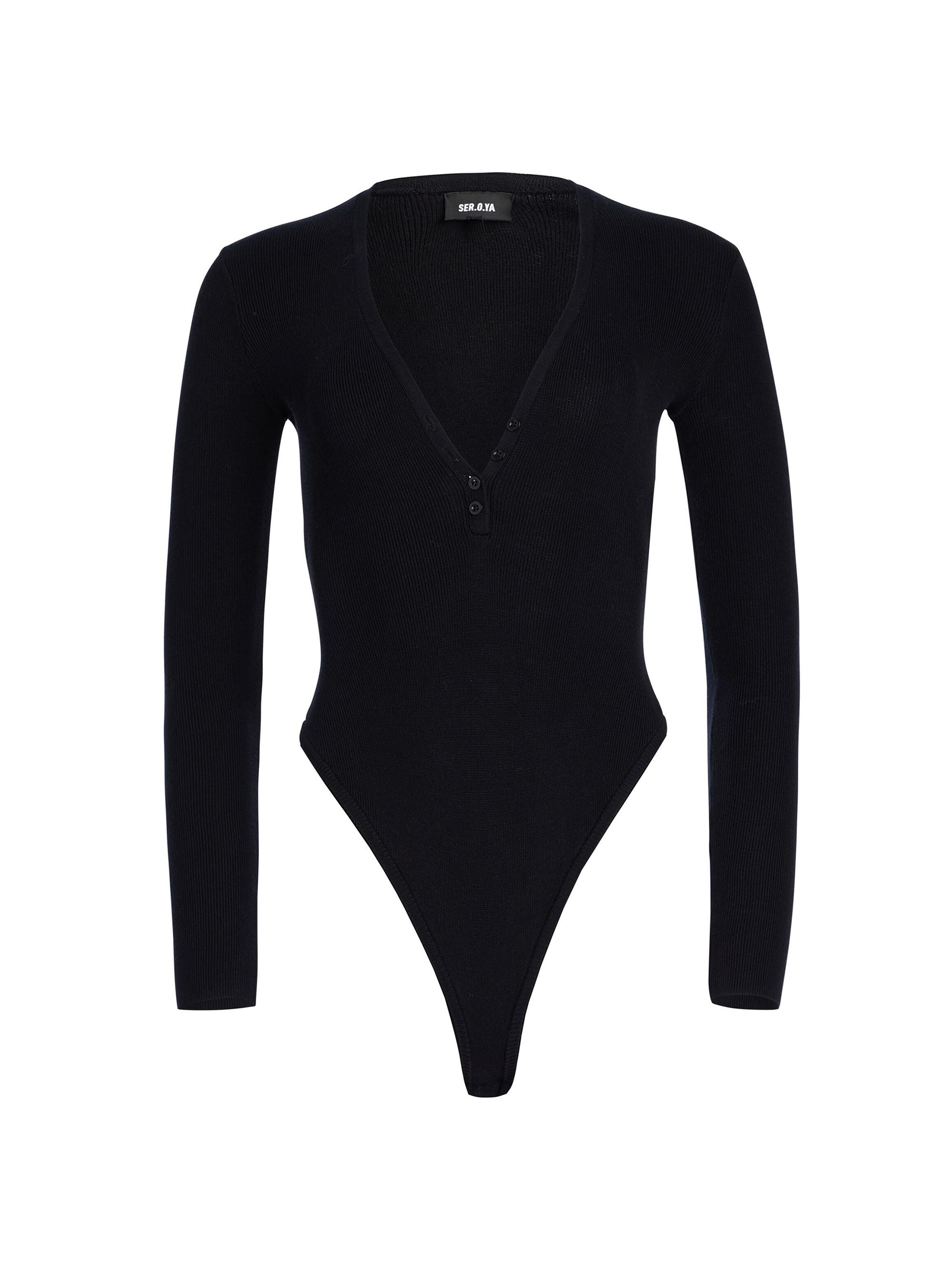 Ser.o.ya Women's Lia Knit Bodysuit - Black
