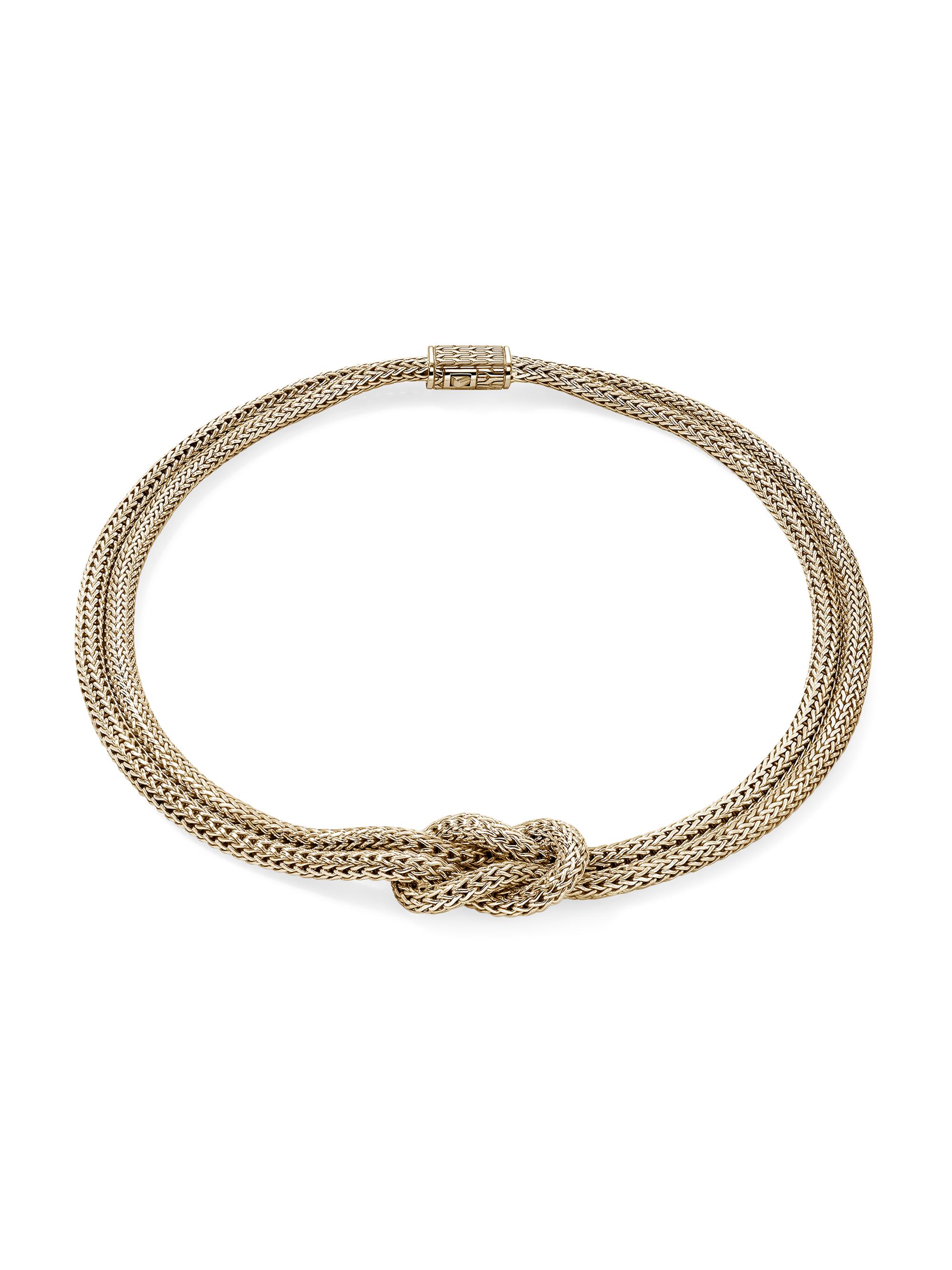 John Hardy Love Knot 14K Yellow Gold Double-Chain Necklace - Yellow Gold - Women's Jewelry And Watches