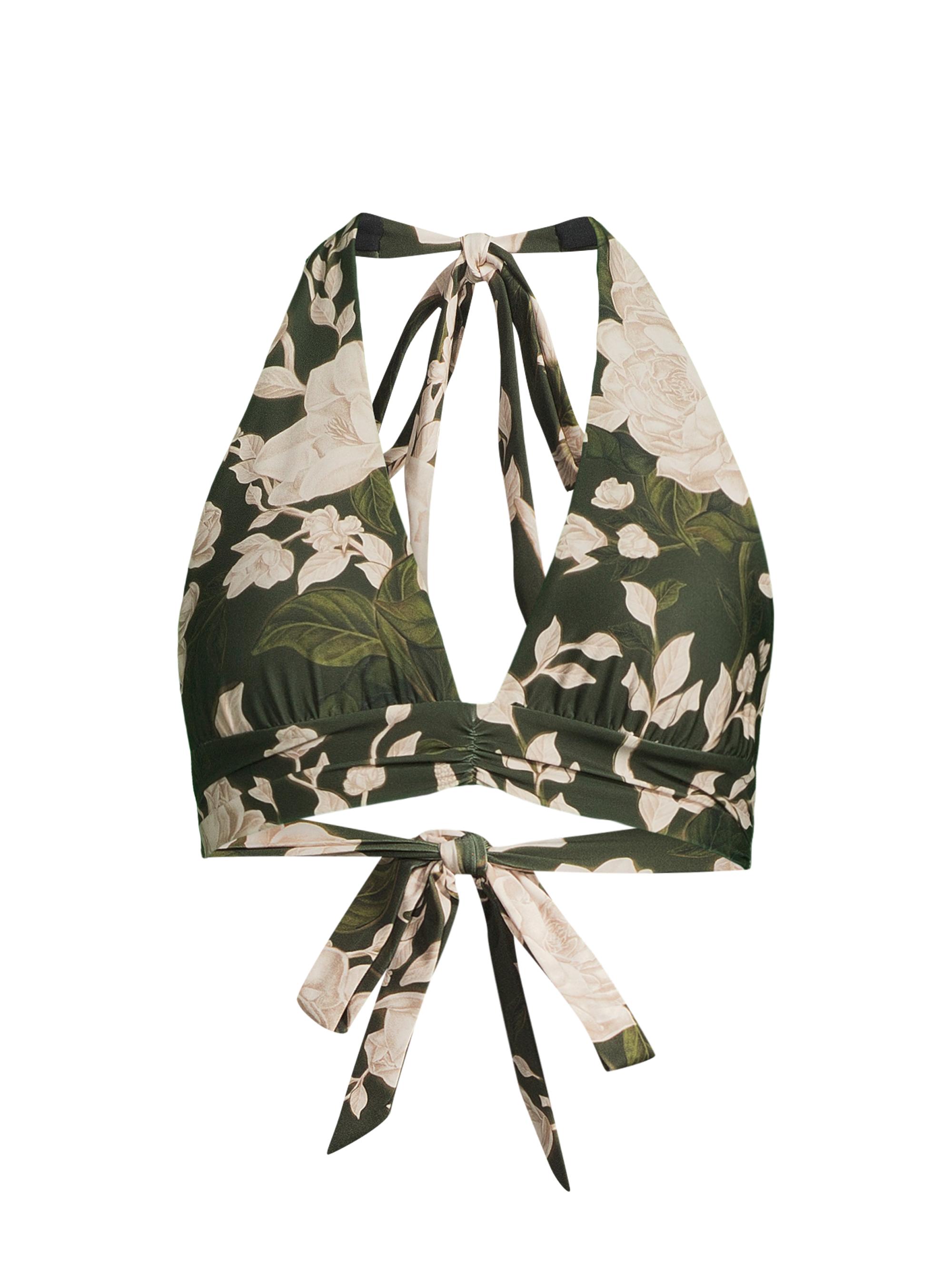 Agua by Agua Bendita Women's Marimar Gardenia Halter Bikini Top