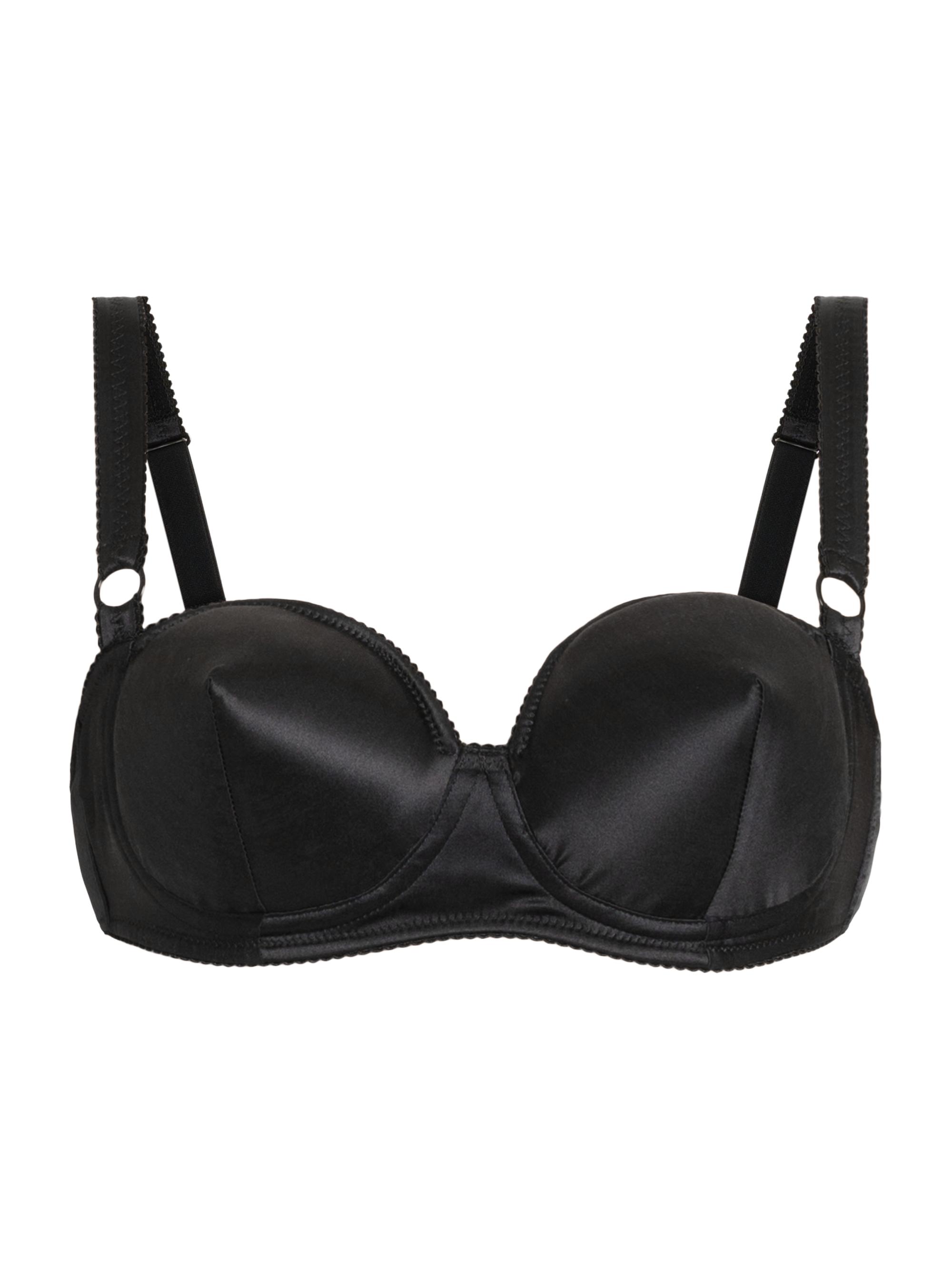 Dolce & Gabbana Women's Silk Satin Semi-Padded Bra - Black