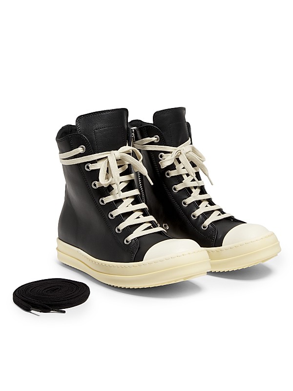 Shop Rick Owens Leather High-Top Sneakers | Saks Fifth Avenue Shop Rick Owens Leather High-Top Sneakers | Saks Fifth Avenue