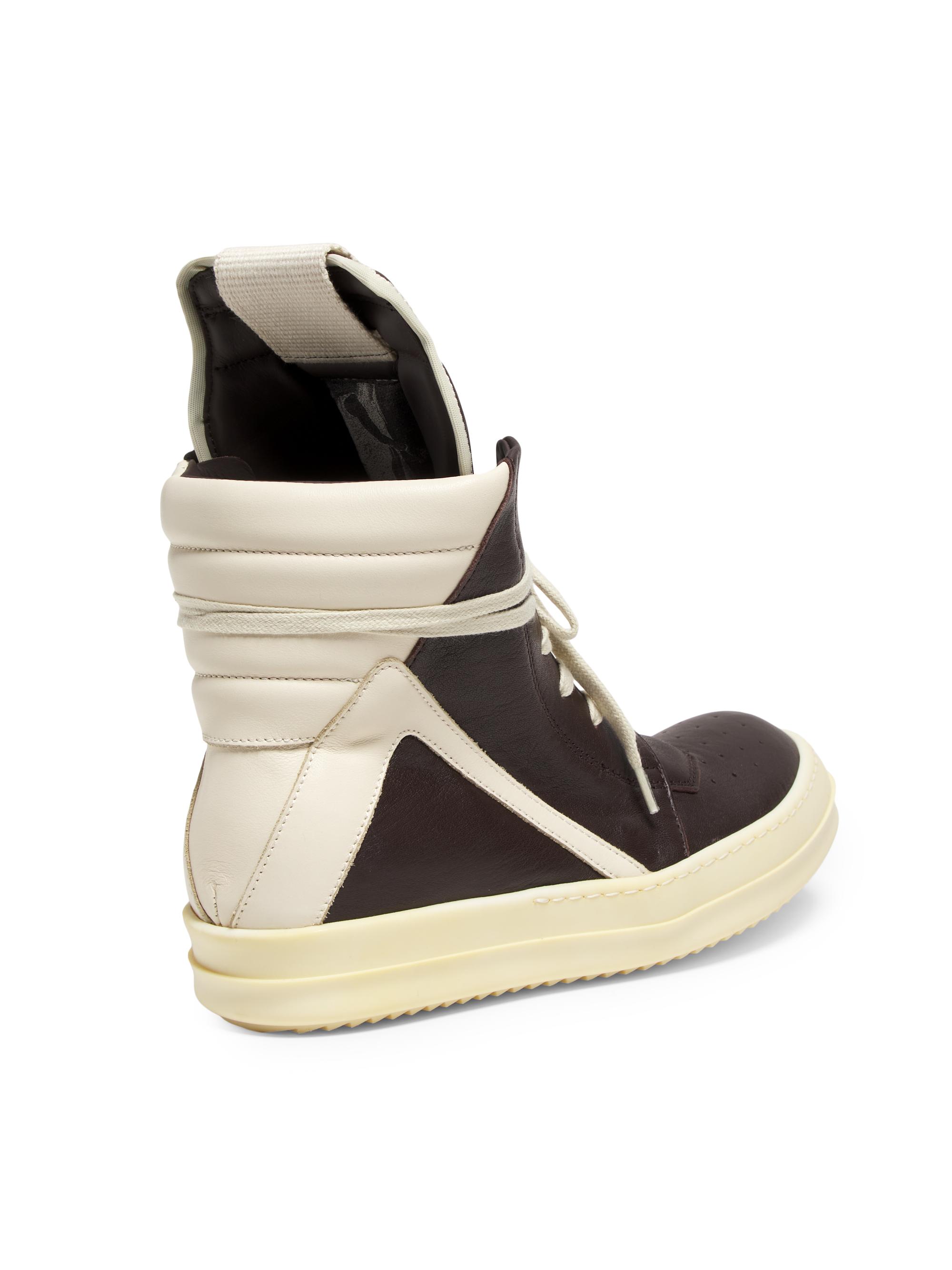 靴 Rick Owens Geobasket 42 Rick Owens Geobasket Leather High-Top Sneakers | Saks Fifth Avenue