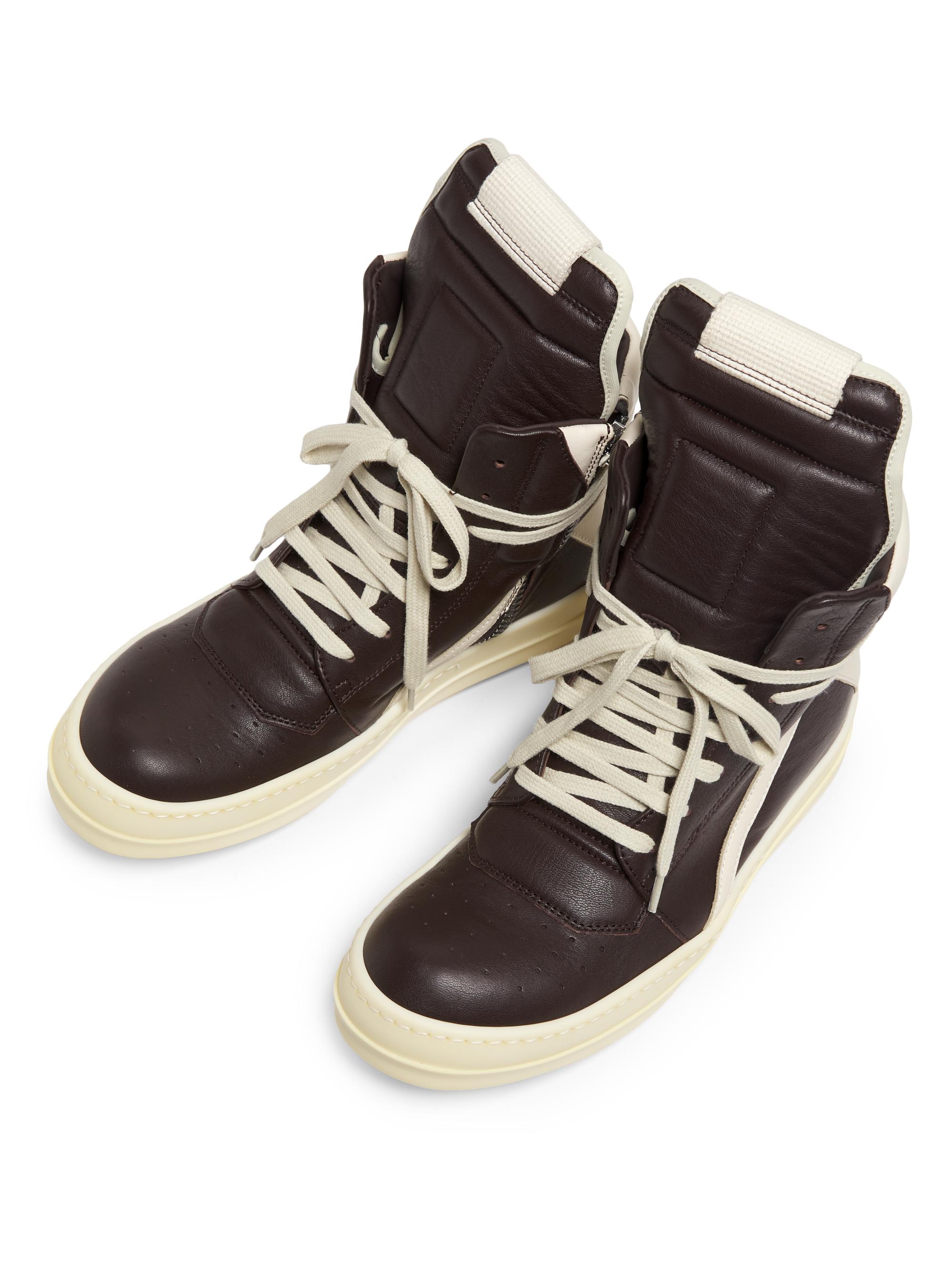 Rick Owens Geobasket Leather High-Top Sneakers | Saks Fifth Avenue