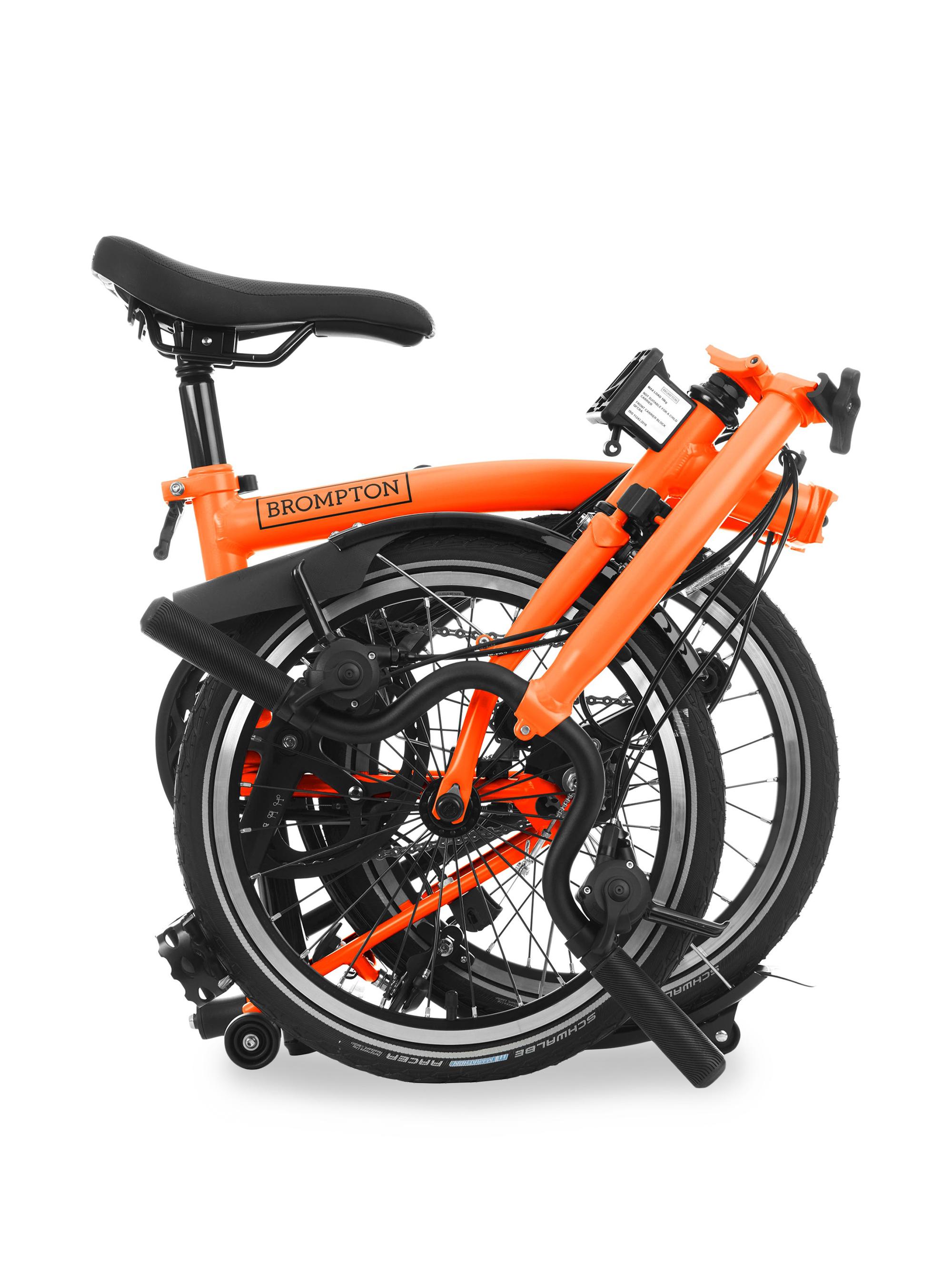 Brompton Bikes C Line Explore 6-Speed Folding Bike - Sunset Orange