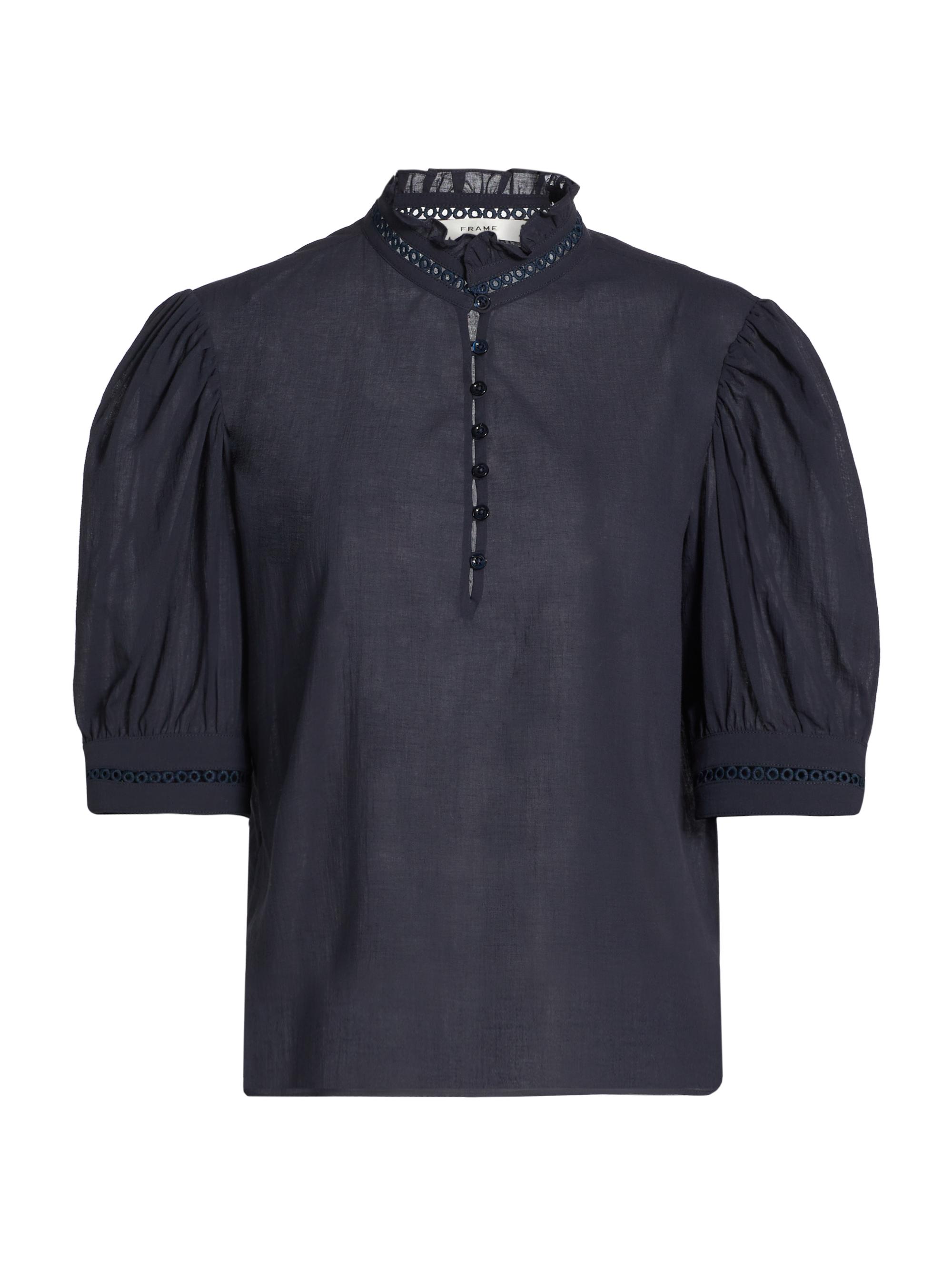 Frame Ruffle Collar Top | Saks Fifth Avenue