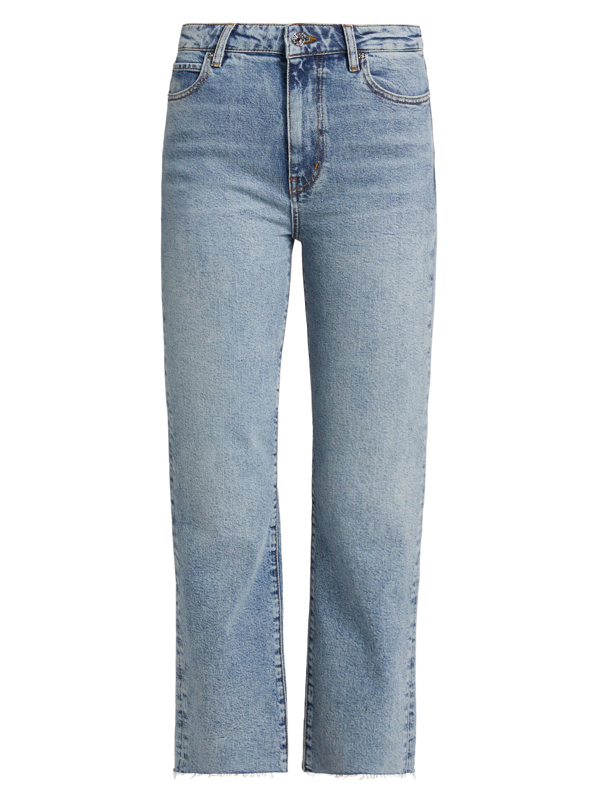 FRAME Women's The Ruler High-Rise Crop Jeans - Indio Vintage Fray