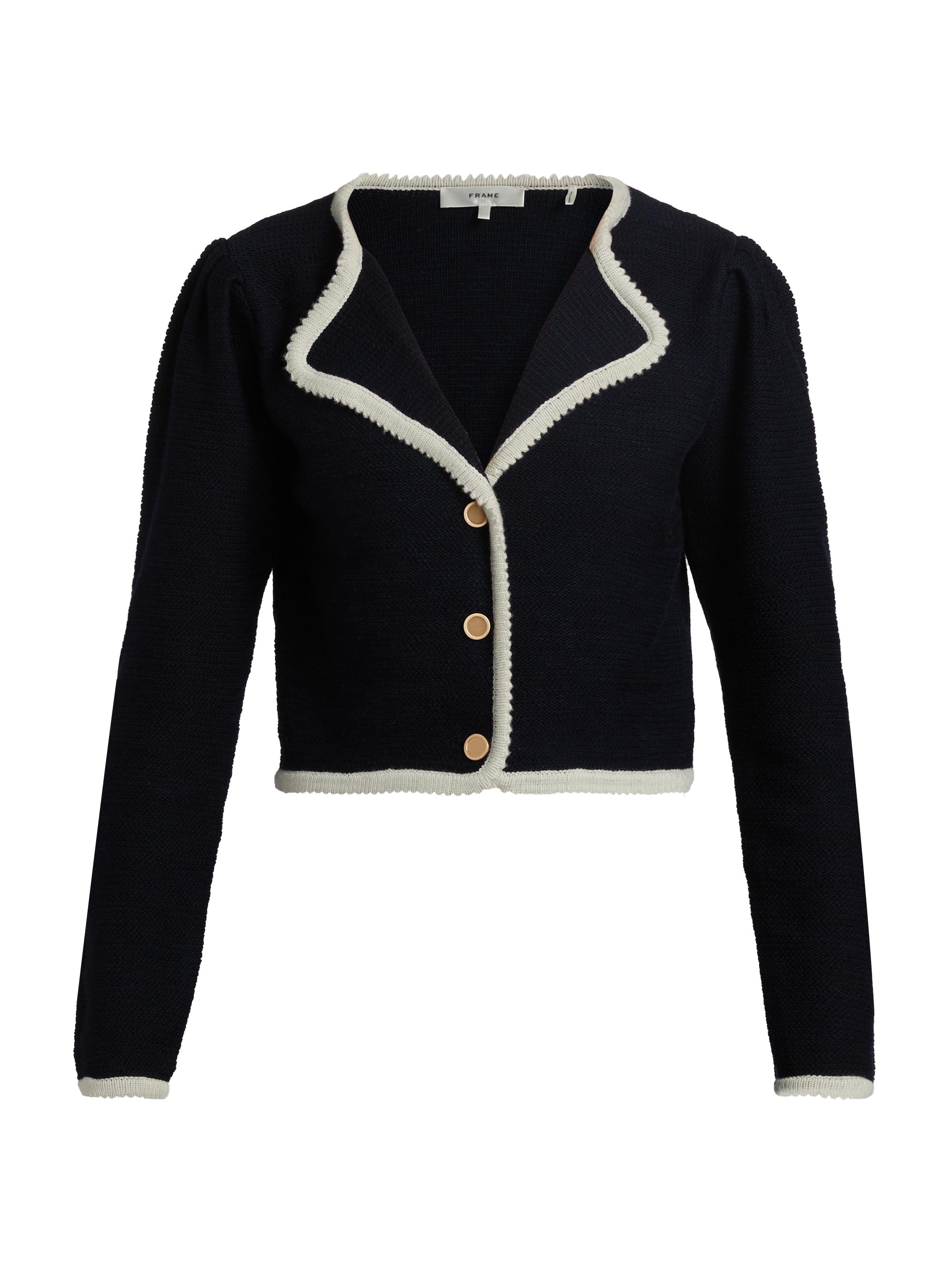 Frame Double Pocket Crop Cardigan | Saks Fifth Avenue