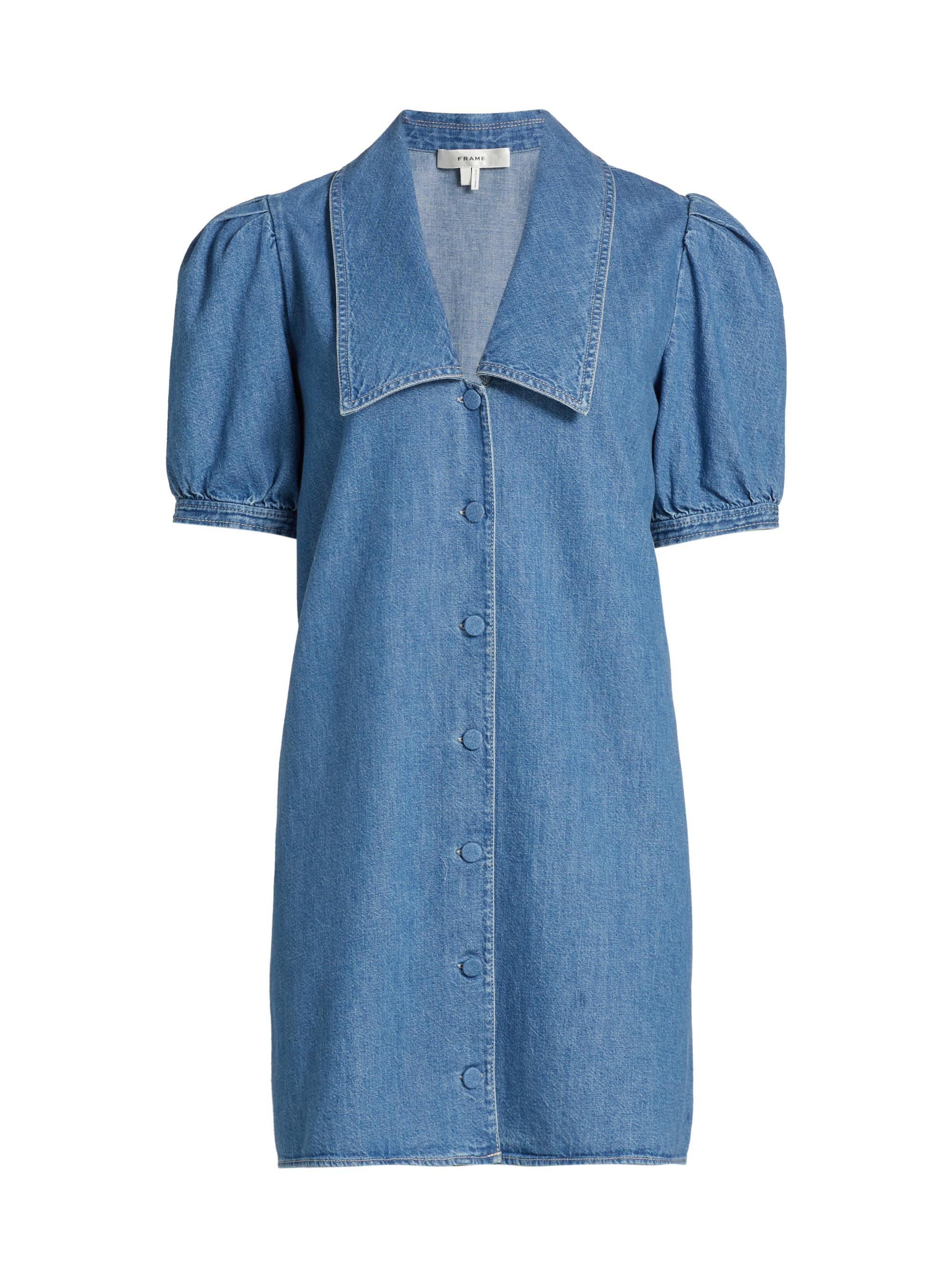 FRAME The Sailor Denim Dress | Saks Fifth Avenue