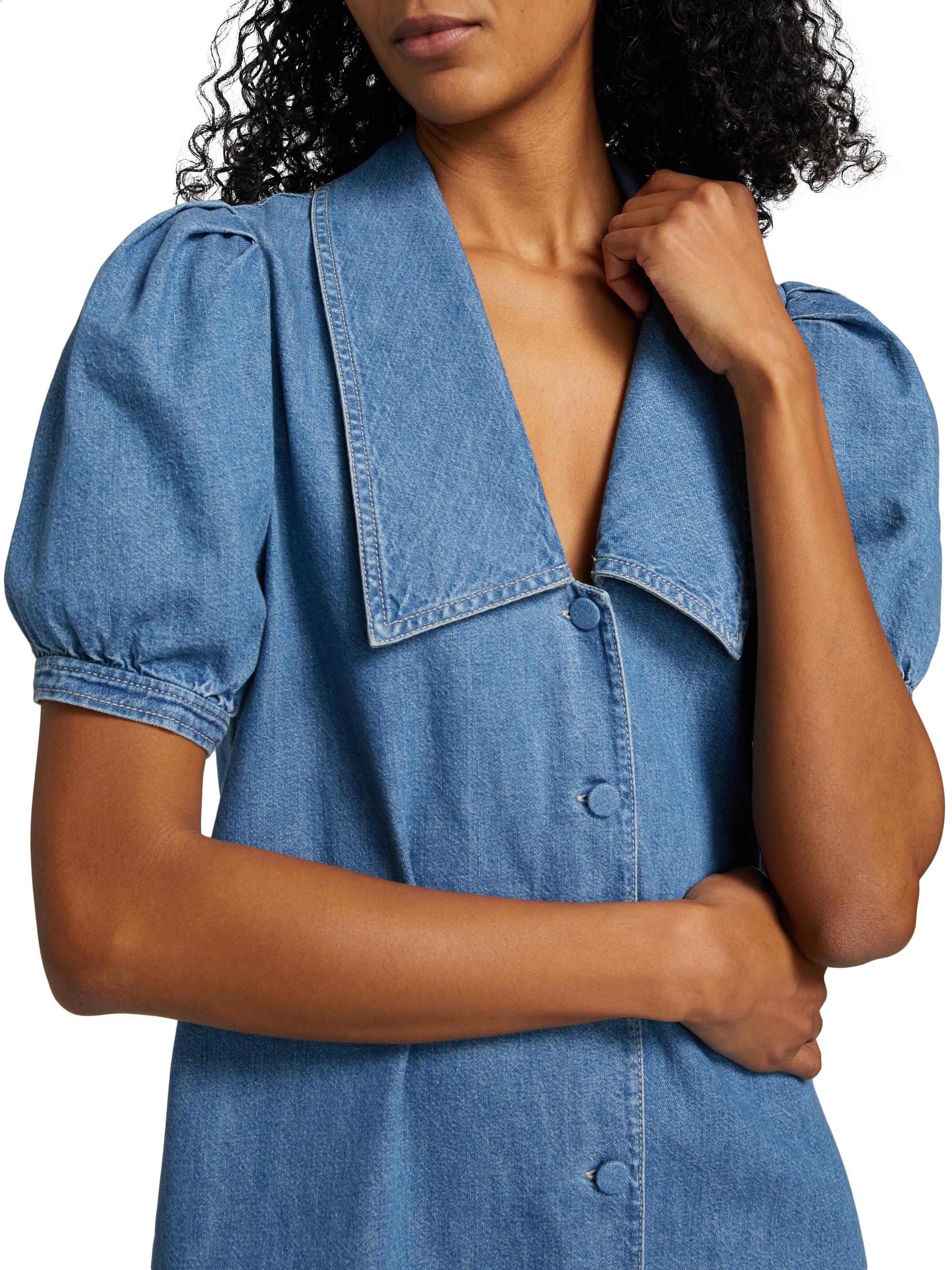 FRAME The Sailor Denim Dress | Saks Fifth Avenue
